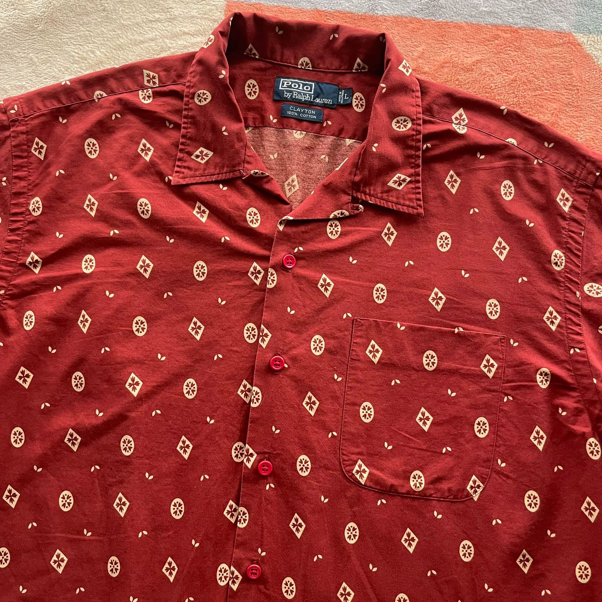 Ralph Lauren Ralph Lauren Red Short-Sleeve Polo Size US L / EU 52-54 / 3 - 3 Thumbnail