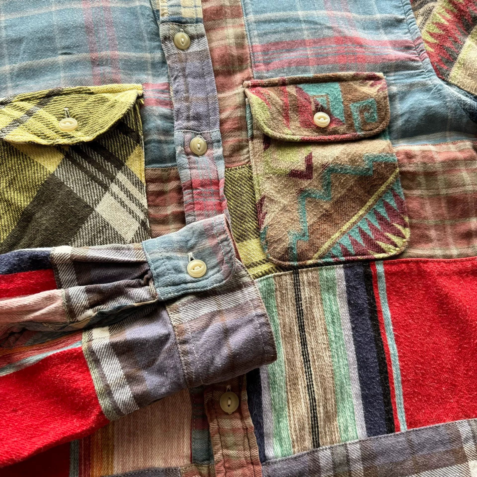 Denim & Supply Ralph Lauren Ralph Lauren Denim Supply Patchwork Shirt Size US S / EU 44-46 / 1 - 4 Thumbnail