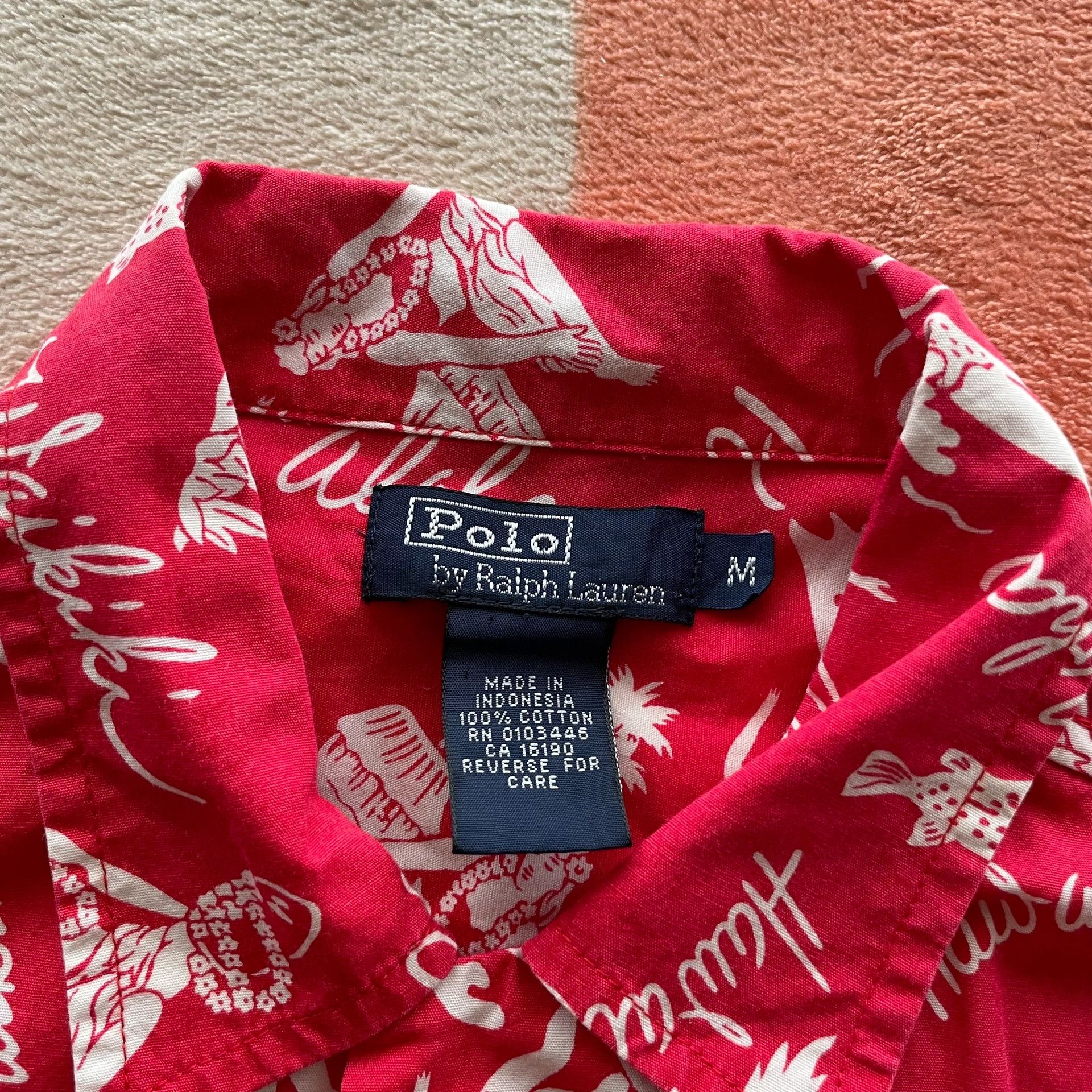 Polo Ralph Lauren Ralph Lauren Red Hawaiian Print Shirt Size US XS / EU 42 / 0 - 4 Thumbnail