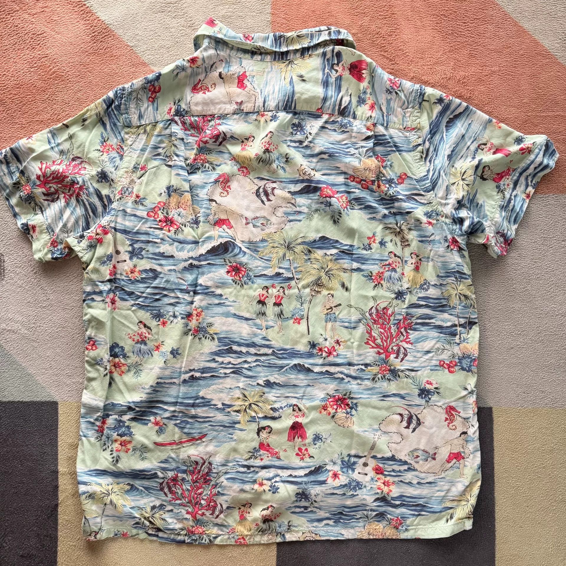 RRL Ralph Lauren Ralph Lauren Hawaiian Short Sleeve Shirt Size US L / EU 52-54 / 3 - 7 Thumbnail