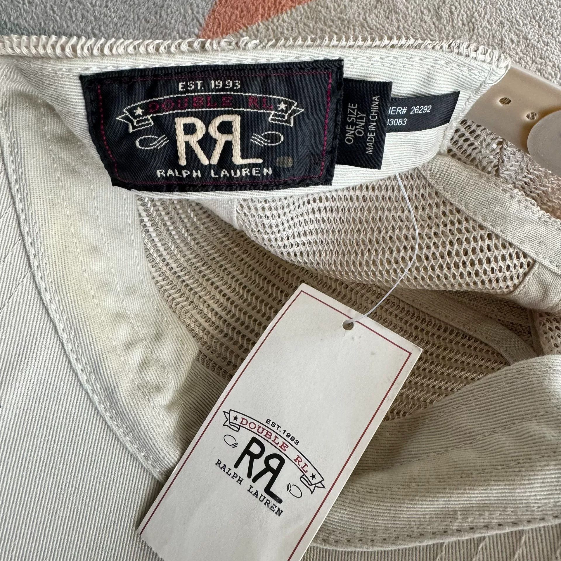 RRL Ralph Lauren RRL Ralph Lauren Mesh Baseball Cap Size ONE SIZE - 6 Thumbnail