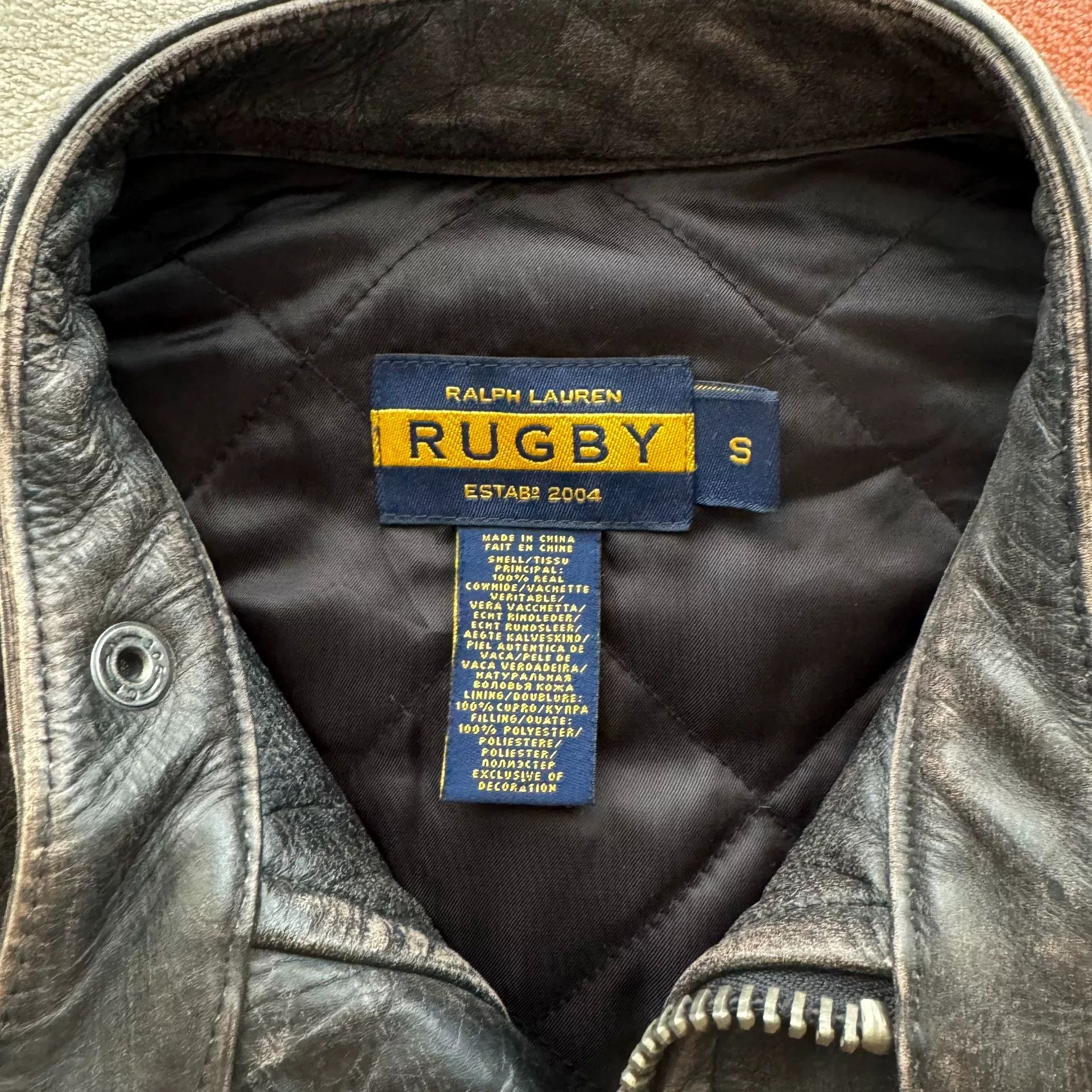 Rugby Ralph Lauren Ralph Lauren Rugby J100 Leather Jacket Size US S / EU 44-46 / 1 - 4 Thumbnail