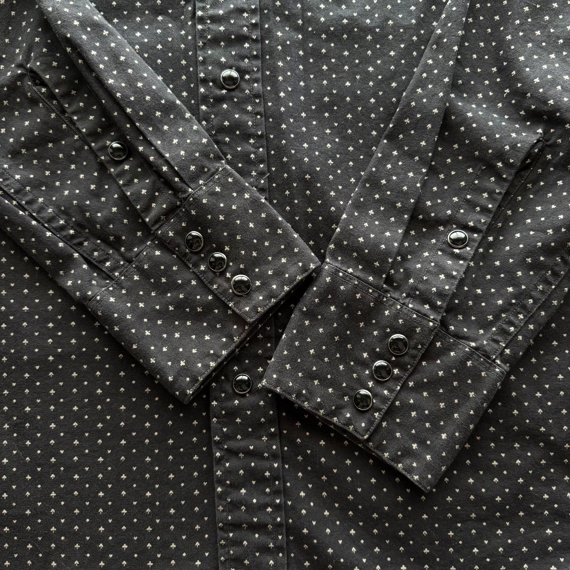 RRL Ralph Lauren RRL Black Poker Western Shirt Size US M / EU 48-50 / 2 - 4 Thumbnail