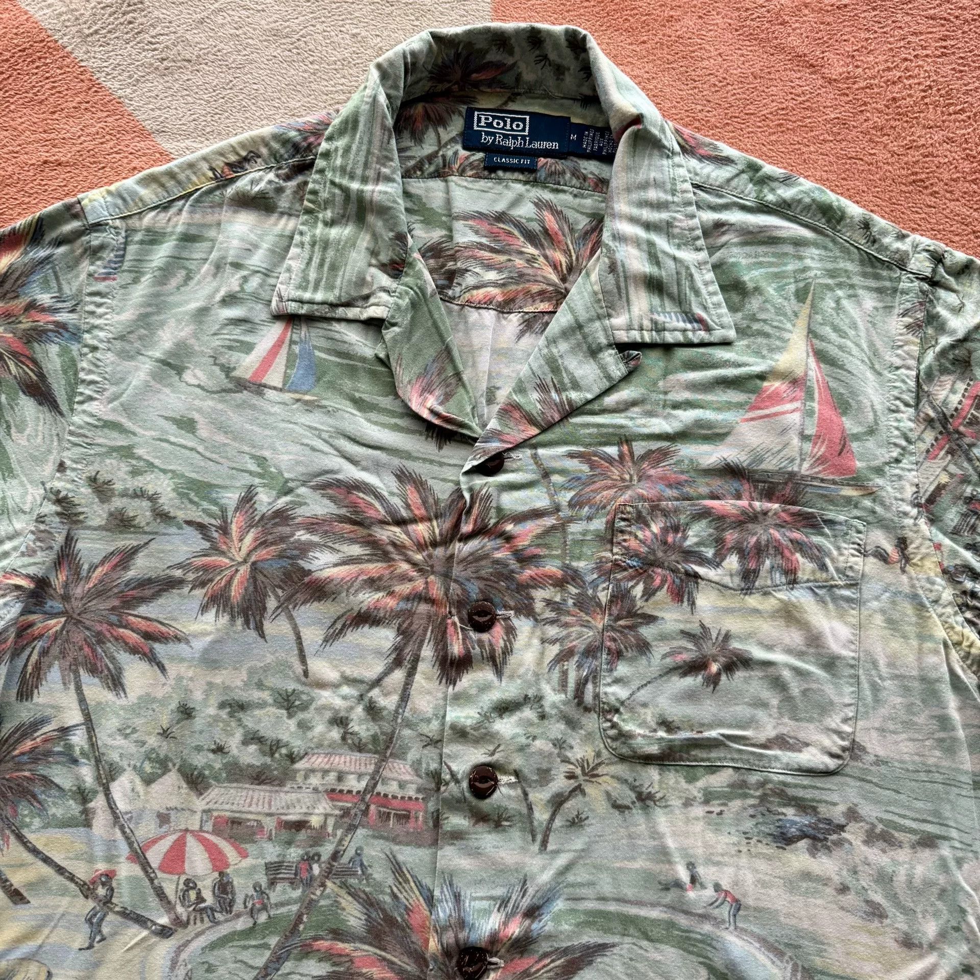 RRL Ralph Lauren Ralph Lauren Polo Short Sleeve Hawaiian Shirt Size US M / EU 48-50 / 2 - 3 Thumbnail