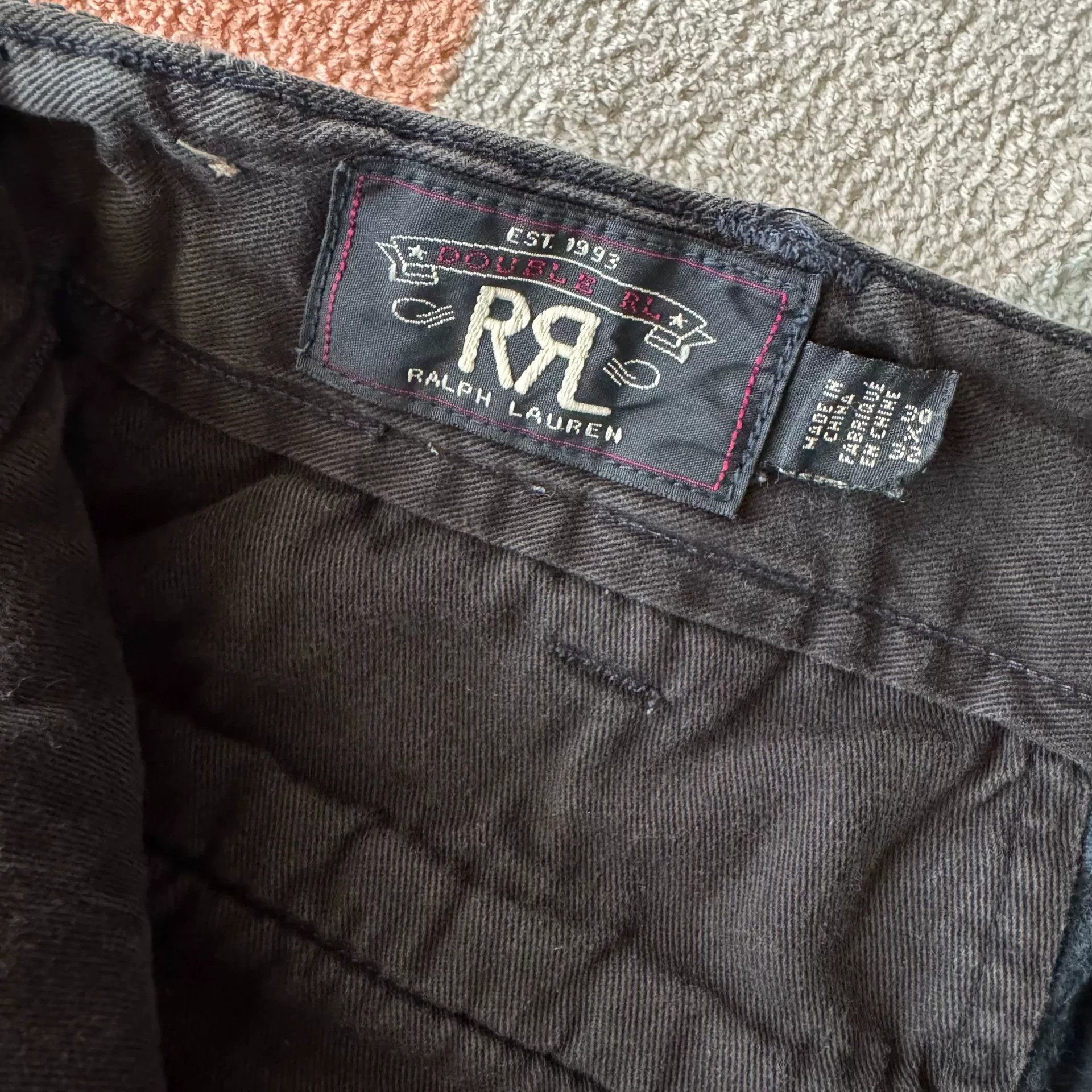 RRL Ralph Lauren RRL Indigo Dyed Corduroy Pants Size US 30 / EU 46 - 8 Thumbnail