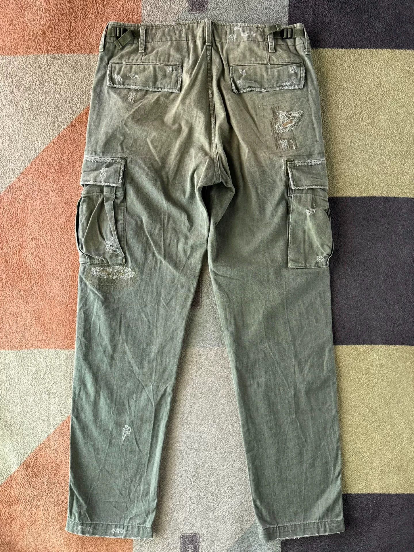 Denim & Supply Ralph Lauren Ralph Lauren Denim Supply Patch Cargo Pants Size US 31 - 8 Thumbnail