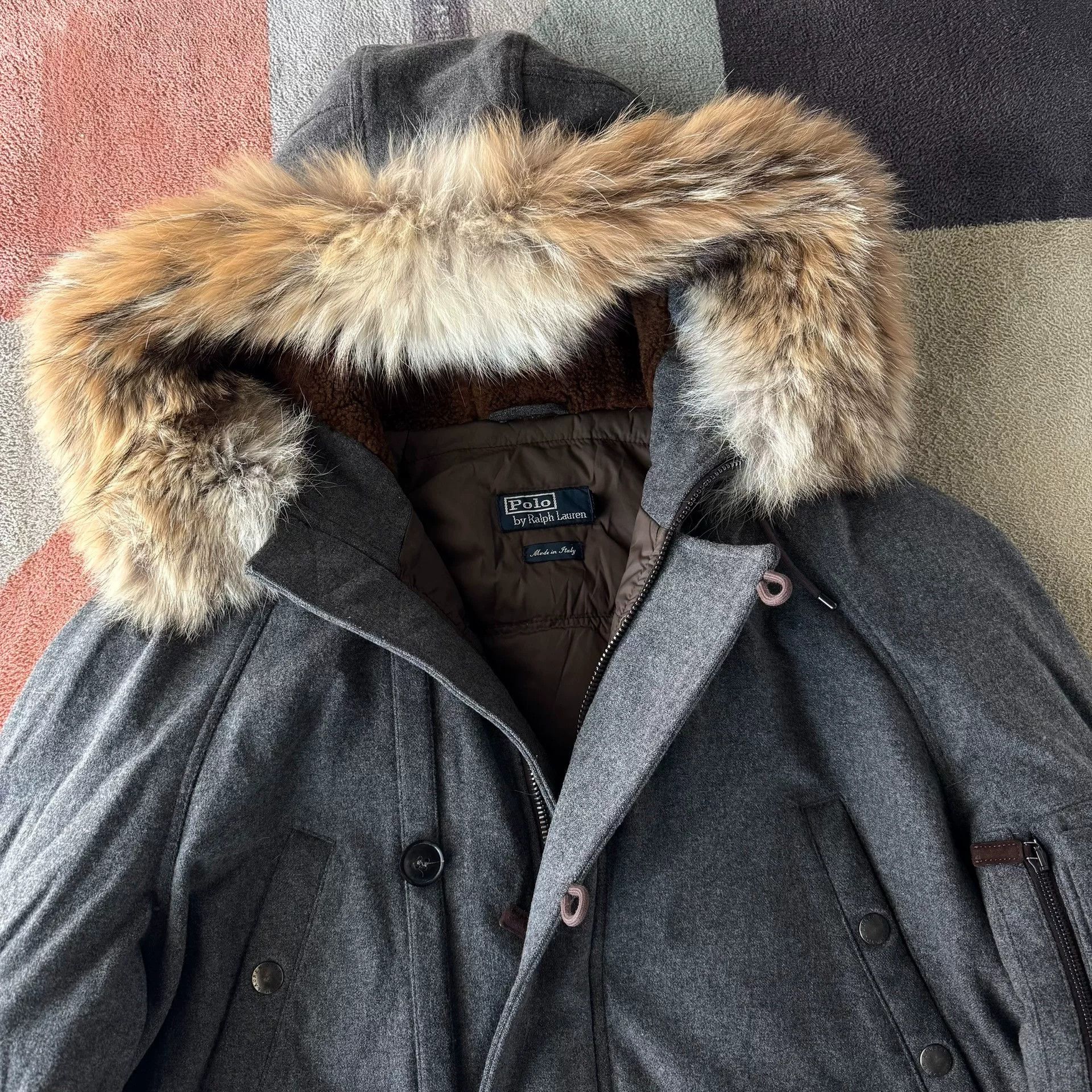 Polo Ralph Lauren Ralph Lauren Polo Wool Down Jacket Size US M / EU 48-50 / 2 - 2 Thumbnail