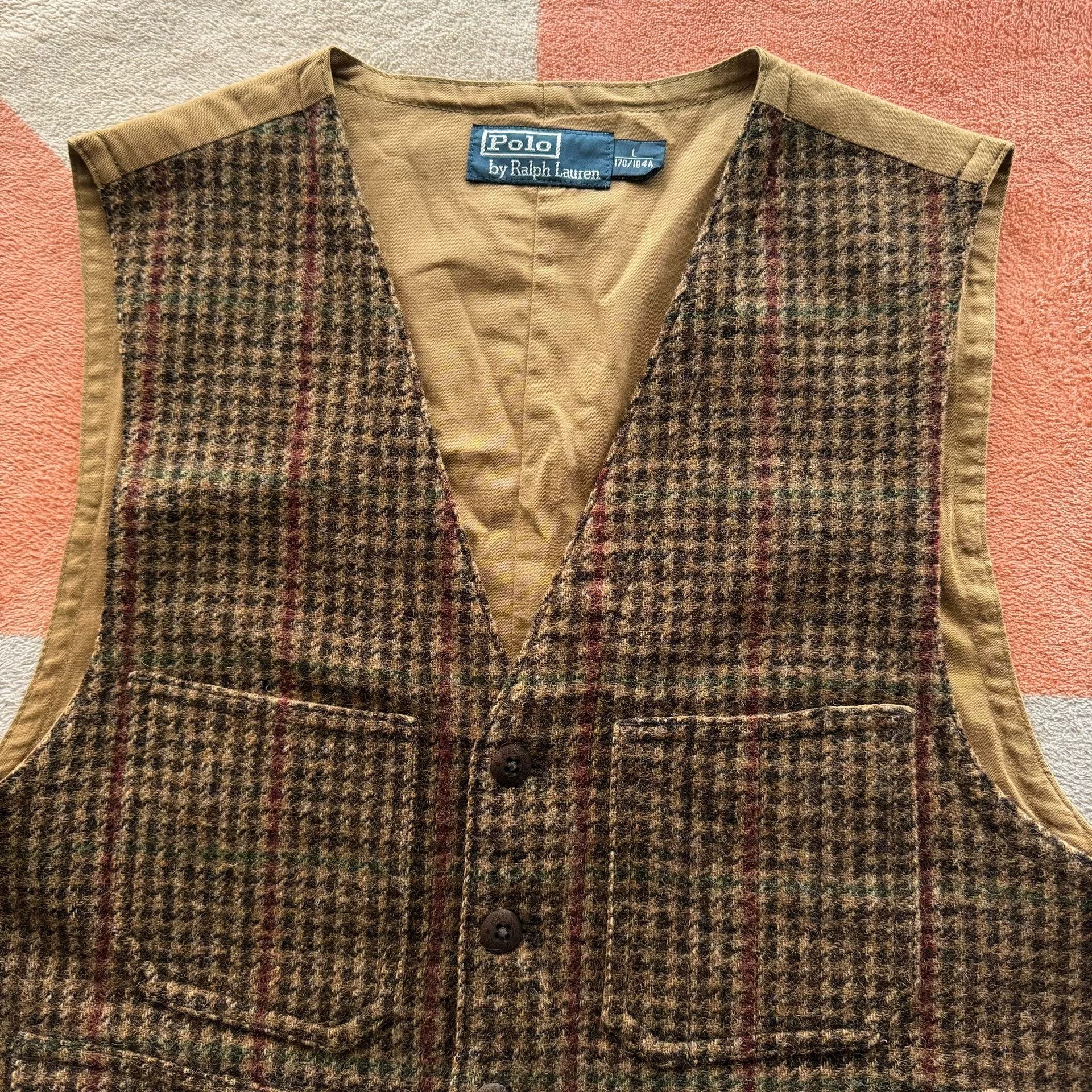 Polo Ralph Lauren Ralph Lauren Tweed Hunting Style Vest Size US L / EU 52-54 / 3 - 3 Thumbnail