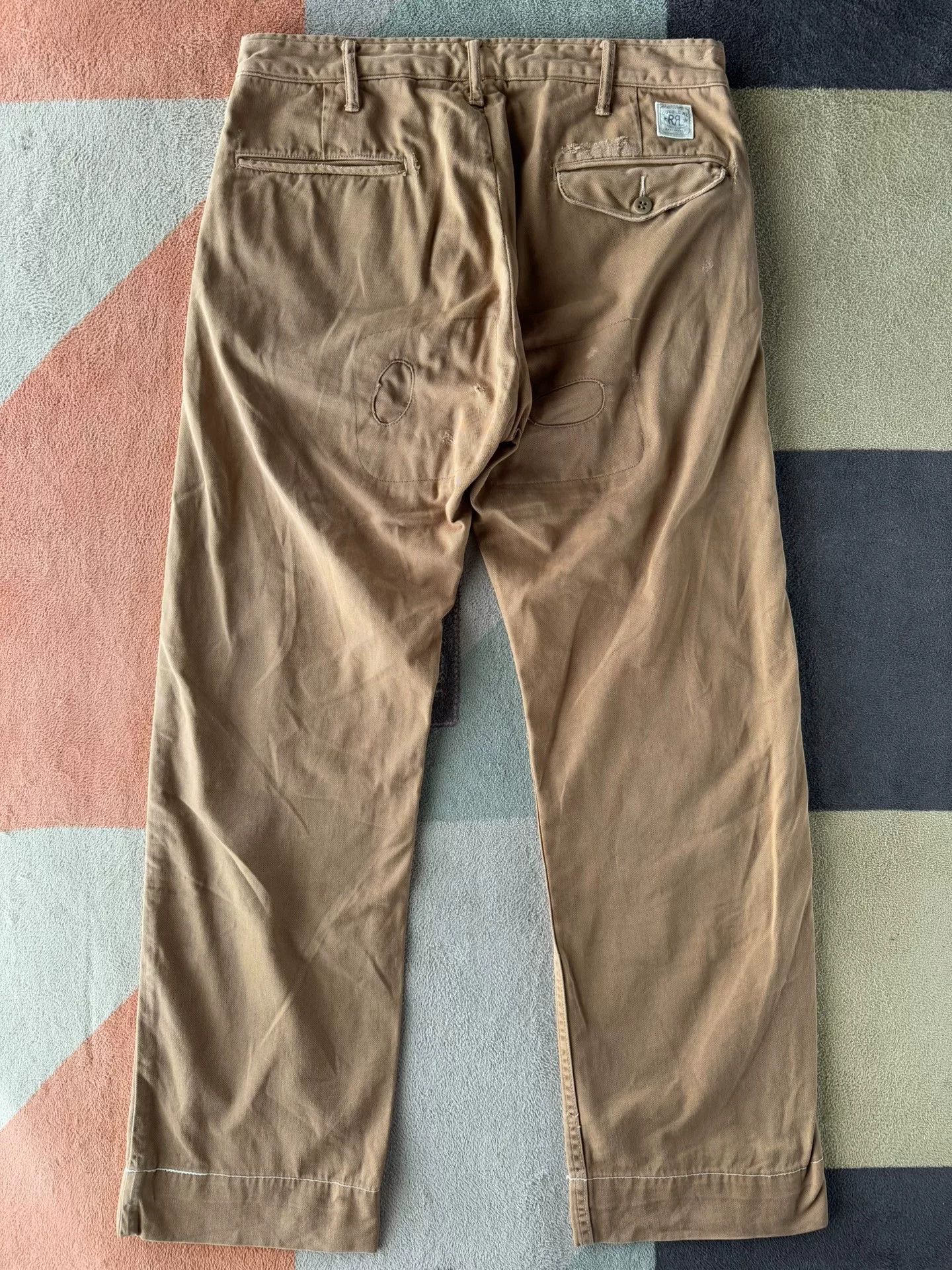 RRL Ralph Lauren RRL Ralph Lauren Double RL Distressed Casual Pants Size US 31 - 2 Thumbnail