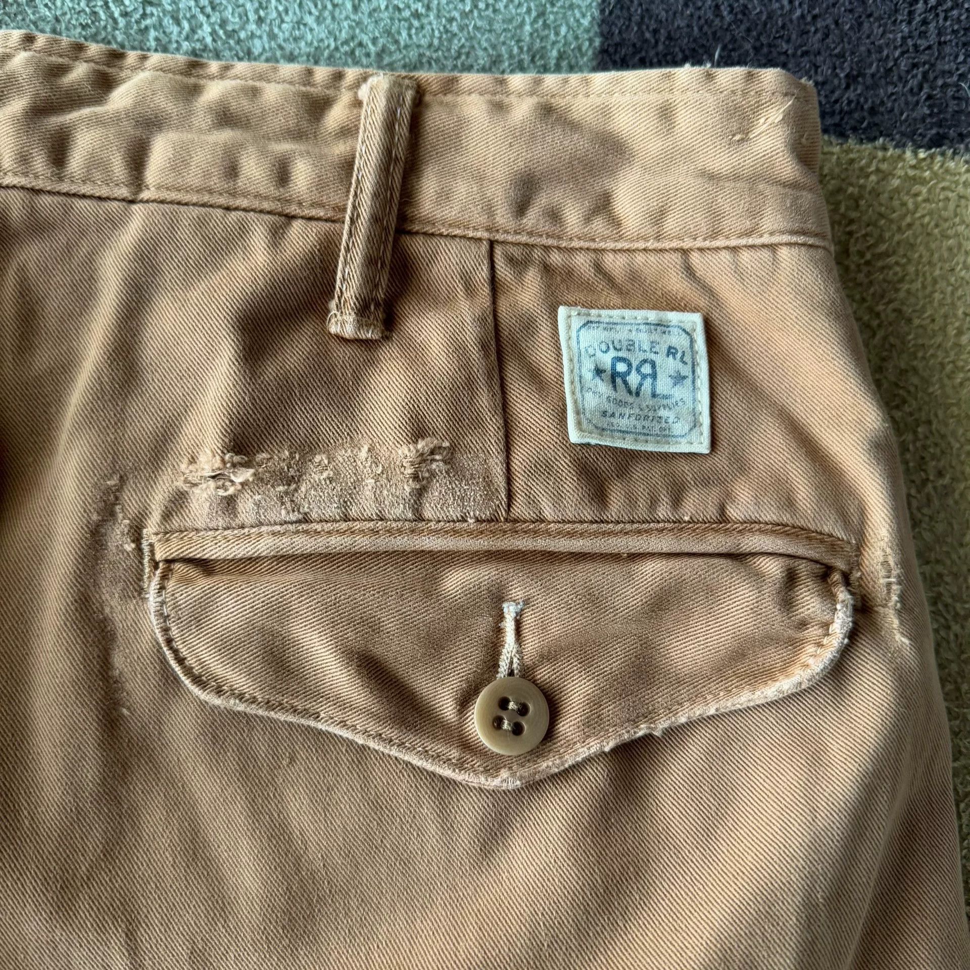 RRL Ralph Lauren RRL Ralph Lauren Double RL Distressed Casual Pants Size US 31 - 8 Thumbnail