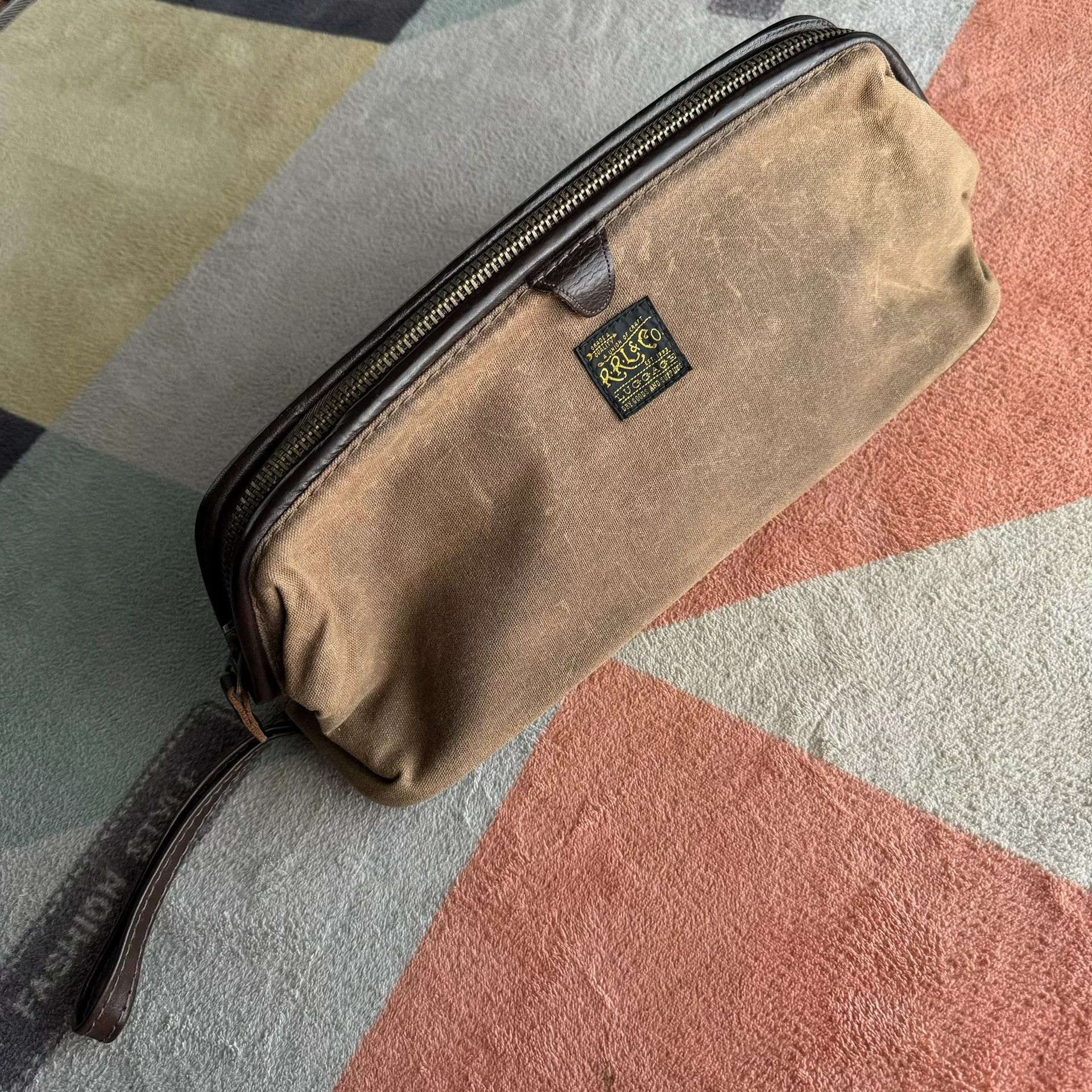 RRL Ralph Lauren RRL Double RL Canvas Clutch Wash Bag Size ONE SIZE - 3 Thumbnail