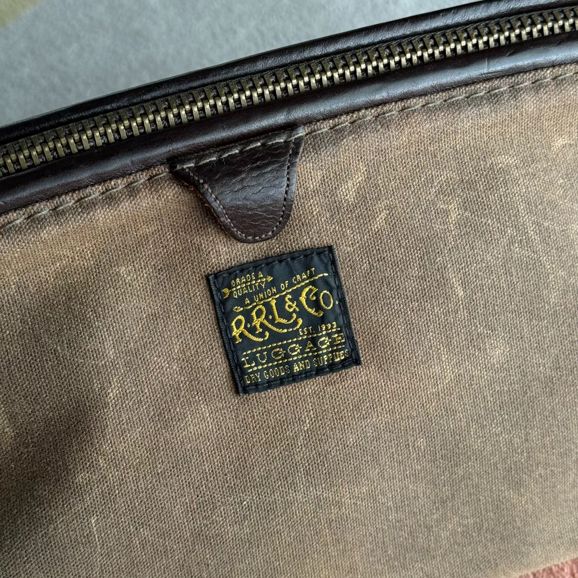 RRL Ralph Lauren RRL Double RL Canvas Clutch Wash Bag Size ONE SIZE - 8 Thumbnail