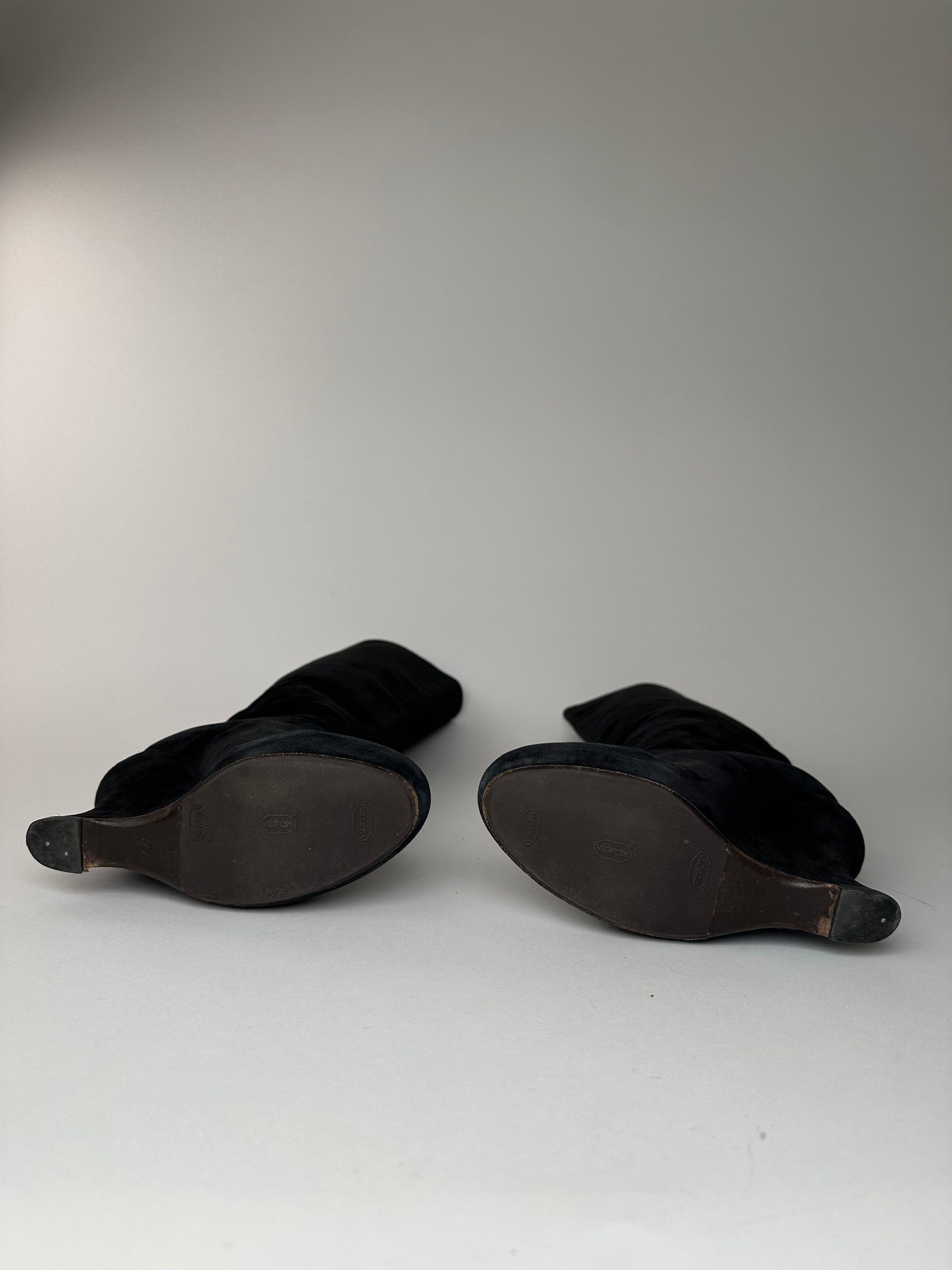 Bottega Veneta Vintage Suede Boots Black EU37,5 Size US 6.5 / IT 36.5 - 9 Thumbnail