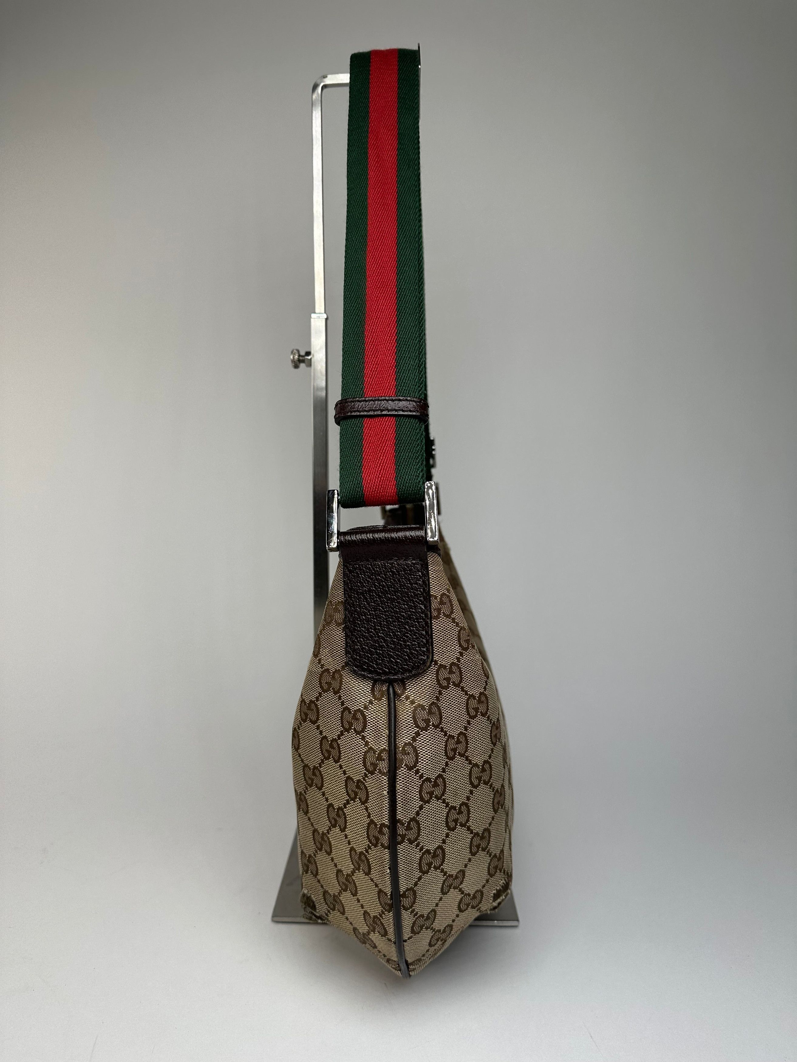 Gucci Vintage Monogram Canvas Croissant Shoulder bag Beige Brown Size ONE SIZE - 8 Thumbnail