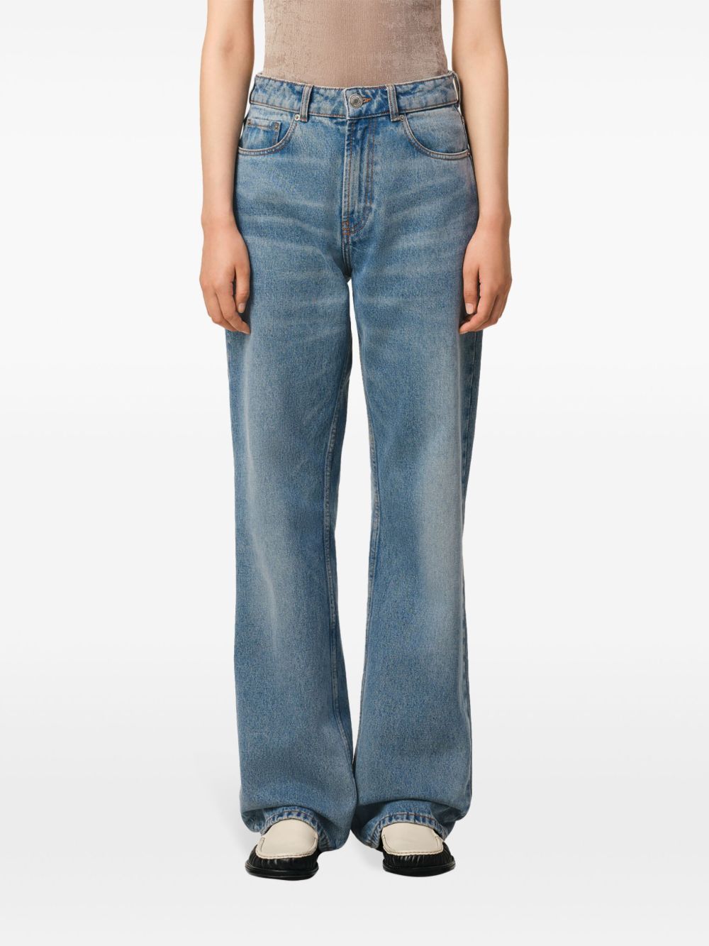 AMI LARGE FIT DENIM JEANS Size 25" / US 0 / IT 36 - 2 Thumbnail