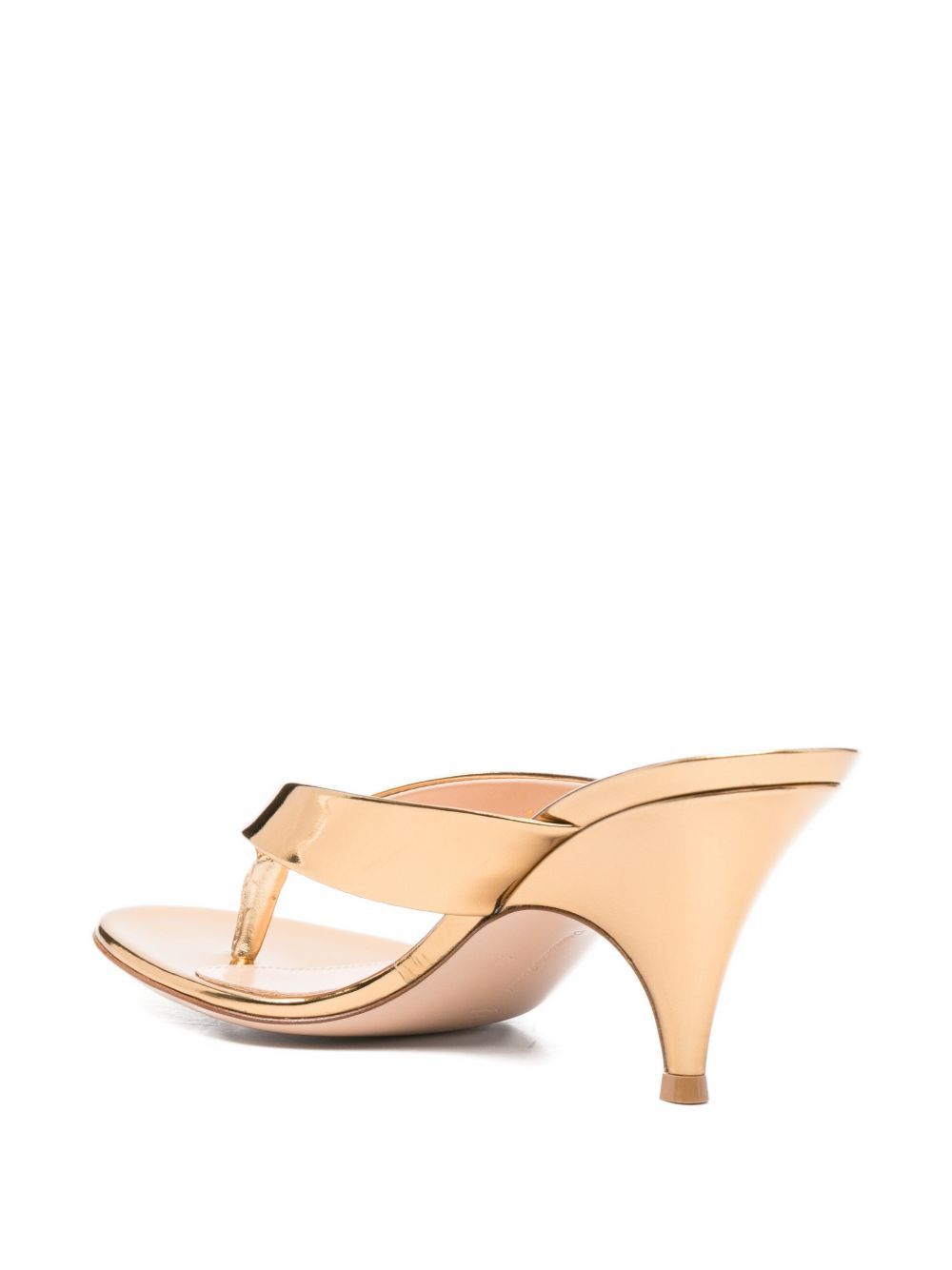 Gianvito Rossi SOFIA LEATHER THONG SANDALS Size US 9 / IT 39 - 3 Thumbnail