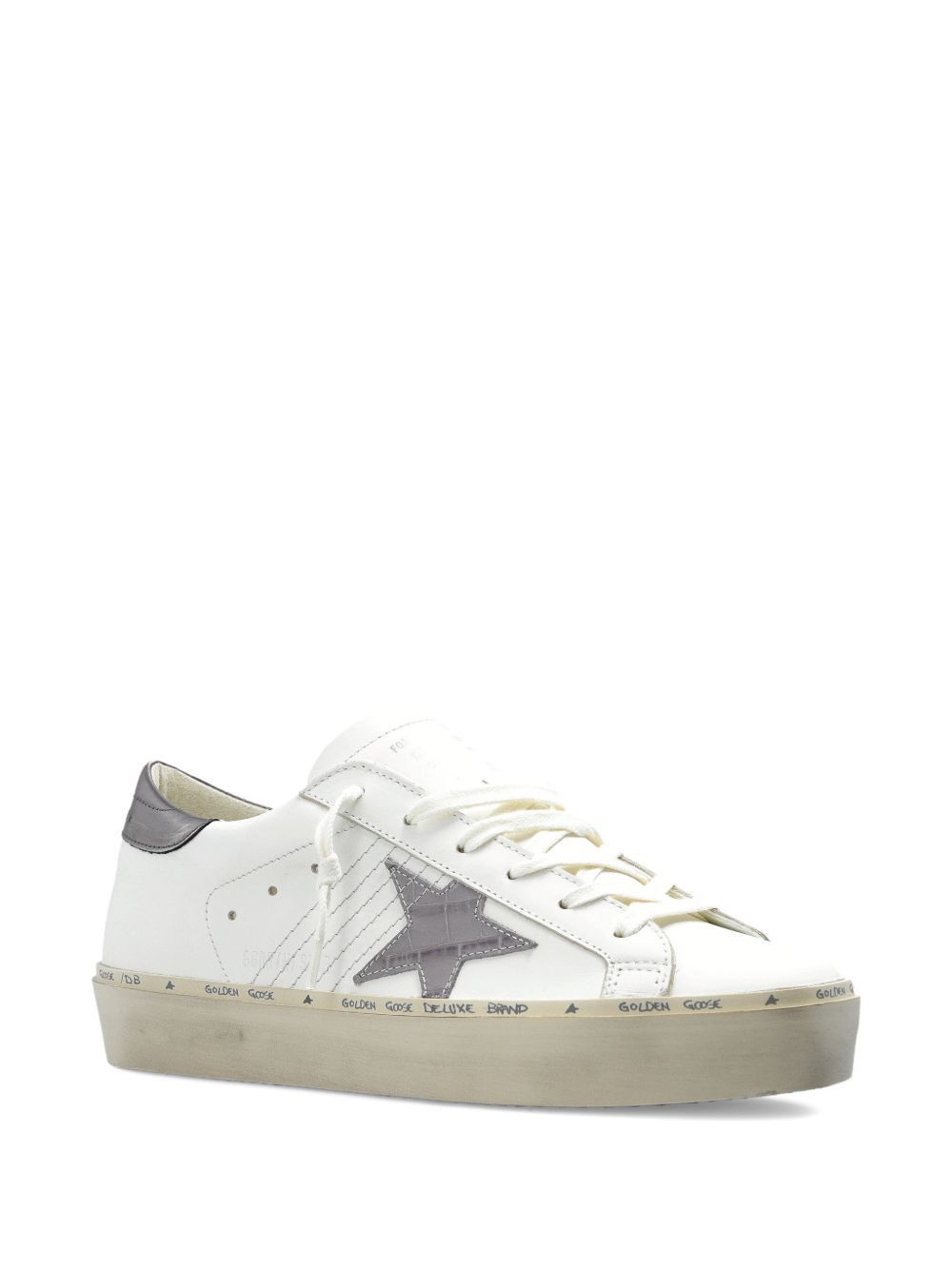 Golden Goose HI STAR LEATHER SNEAKERS Size US 7 / IT 37 - 2 Thumbnail