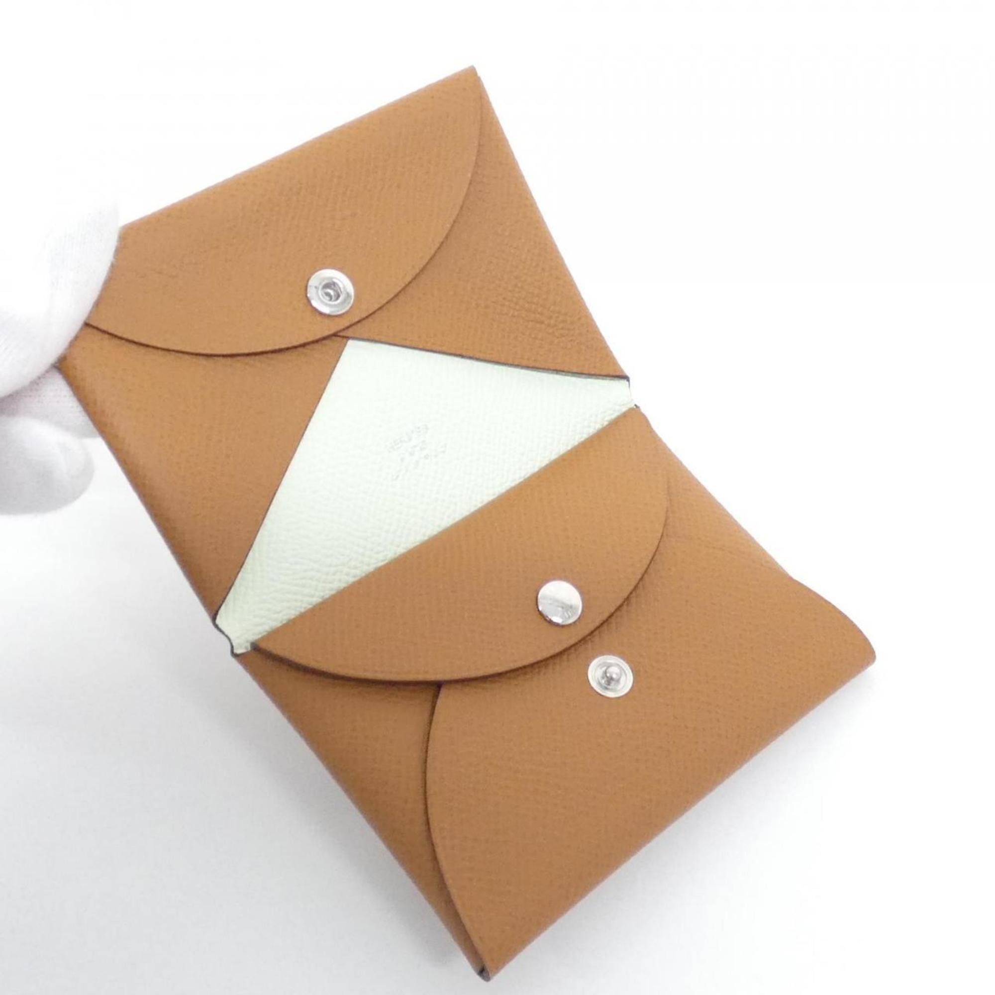 Hermes Hermes Calvi Duo Verso 083036CK Wallet/Coin Case Size ONE SIZE - 3 Thumbnail