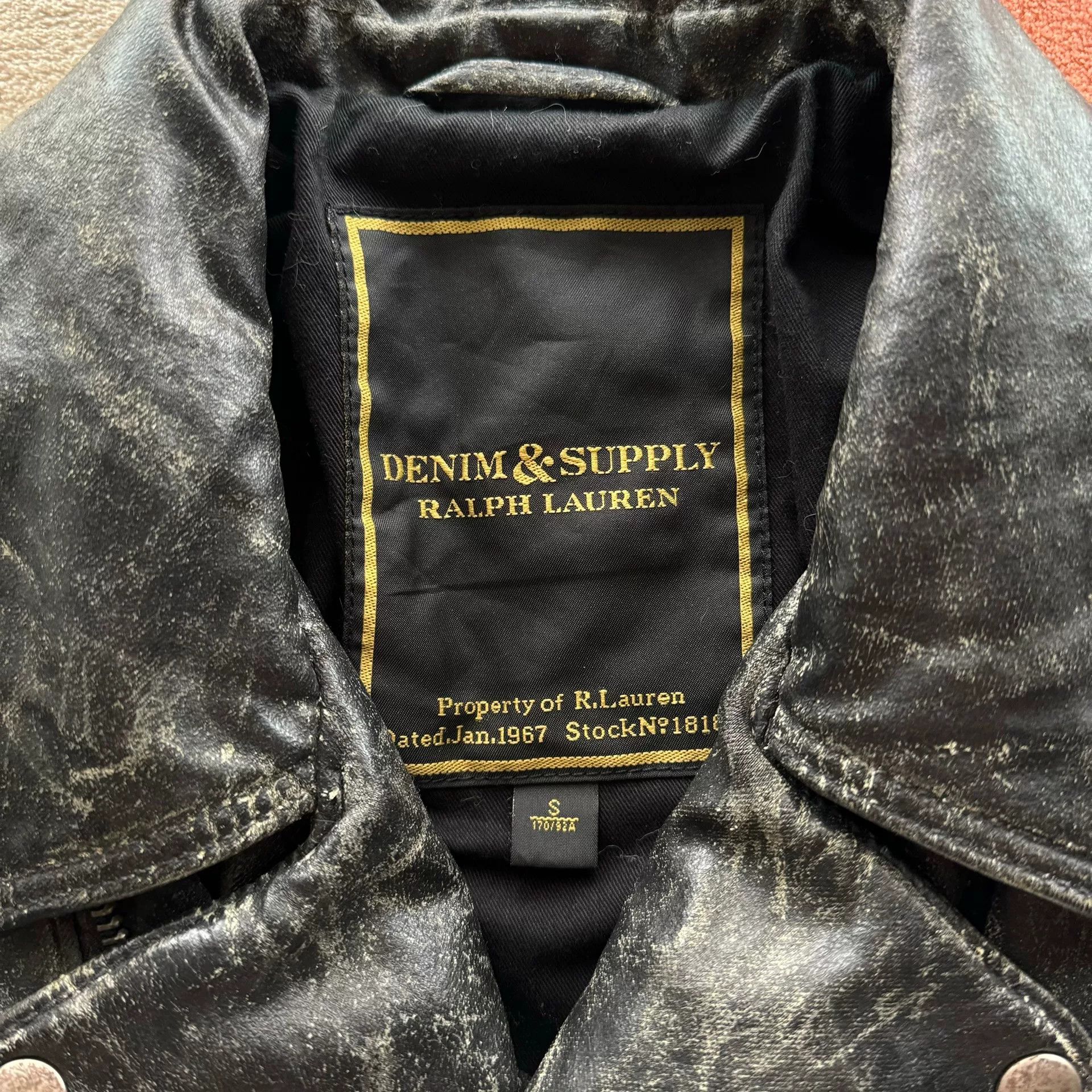 Denim & Supply Ralph Lauren Denim Supply Ralph Lauren Coated Biker Jacket Size US S / EU 44-46 / 1 - 4 Thumbnail