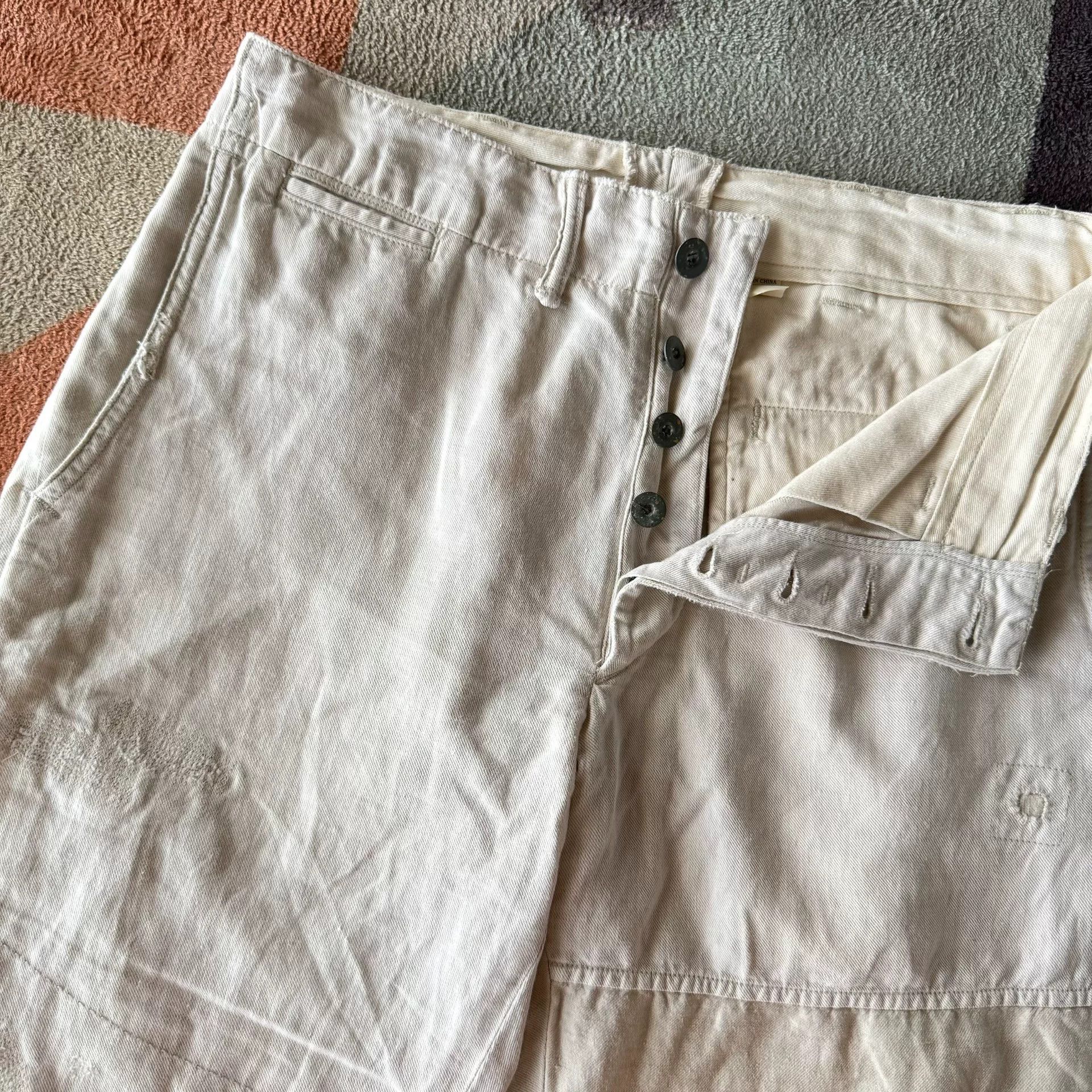 RRL Ralph Lauren RRL Cotton-Linen Patch Pants Size US 28 / EU 44 - 6 Thumbnail