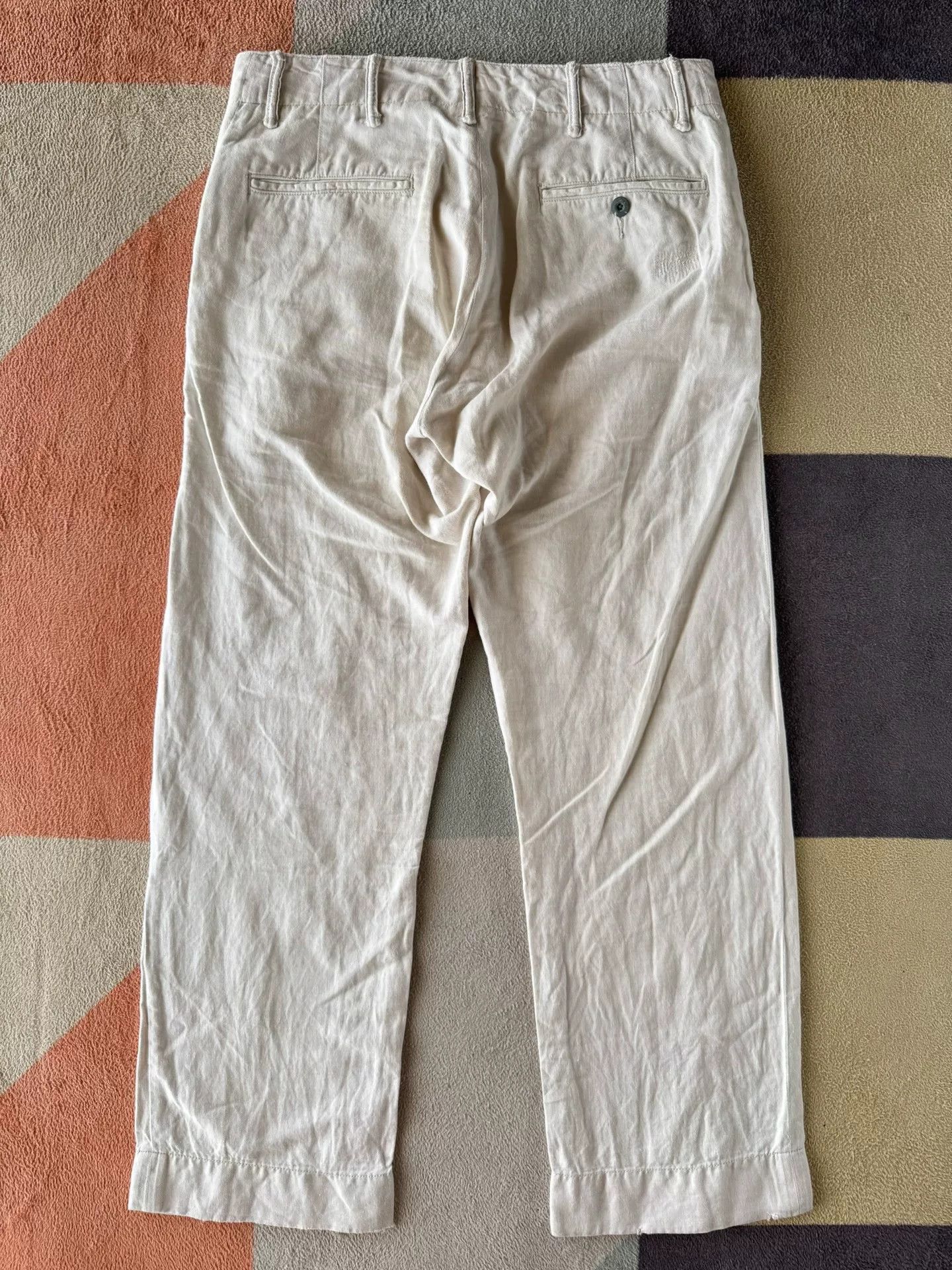 RRL Ralph Lauren RRL Cotton-Linen Patch Pants Size US 28 / EU 44 - 2 Thumbnail