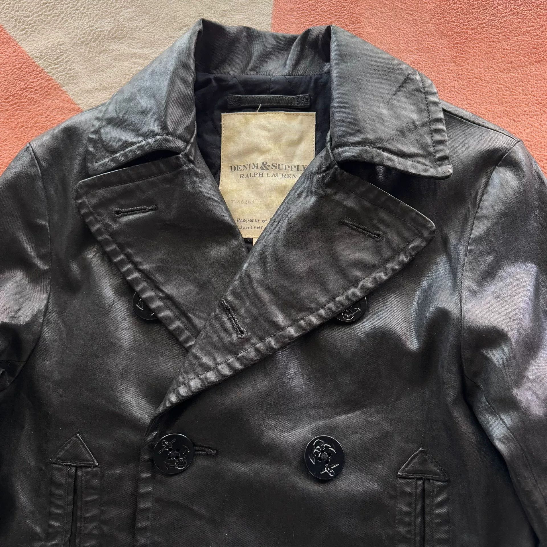 Denim & Supply Ralph Lauren Polo Ralph Lauren Denim Supply Navy Coated Coat Size US S / EU 44-46 / 1 - 4 Thumbnail