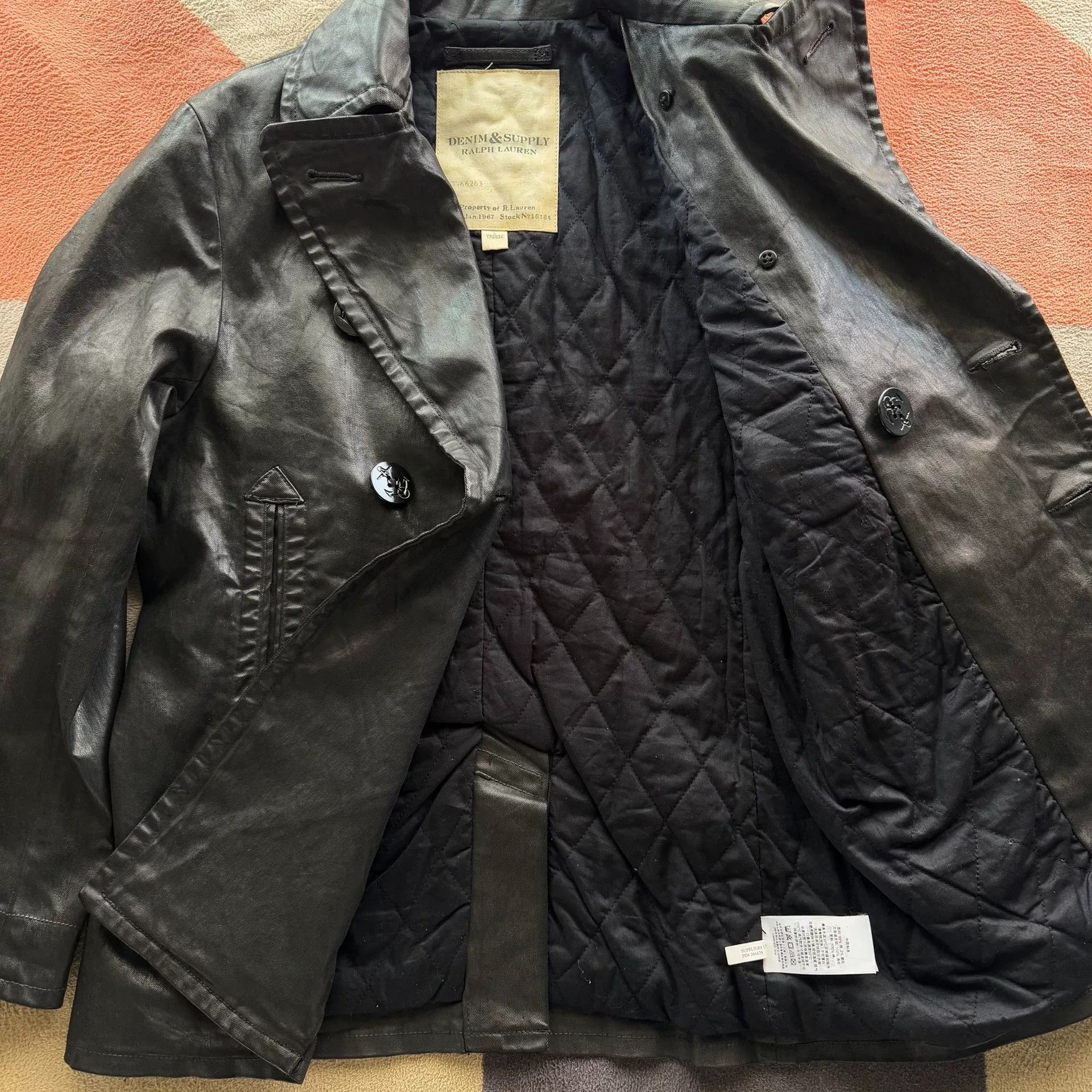 Denim & Supply Ralph Lauren Polo Ralph Lauren Denim Supply Navy Coated Coat Size US S / EU 44-46 / 1 - 2 Thumbnail