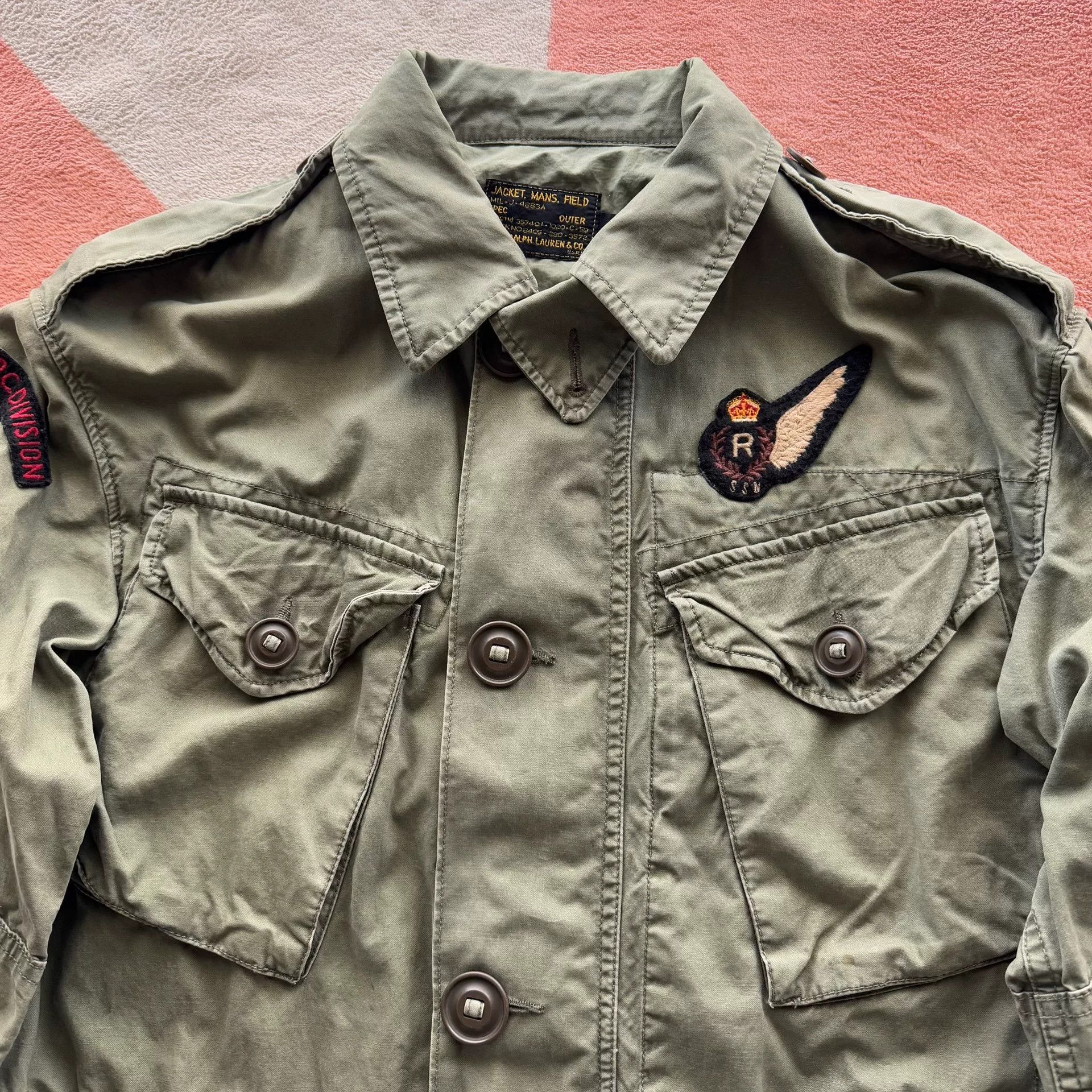 Ralph Lauren Polo Embroidered M43 Military Jacket