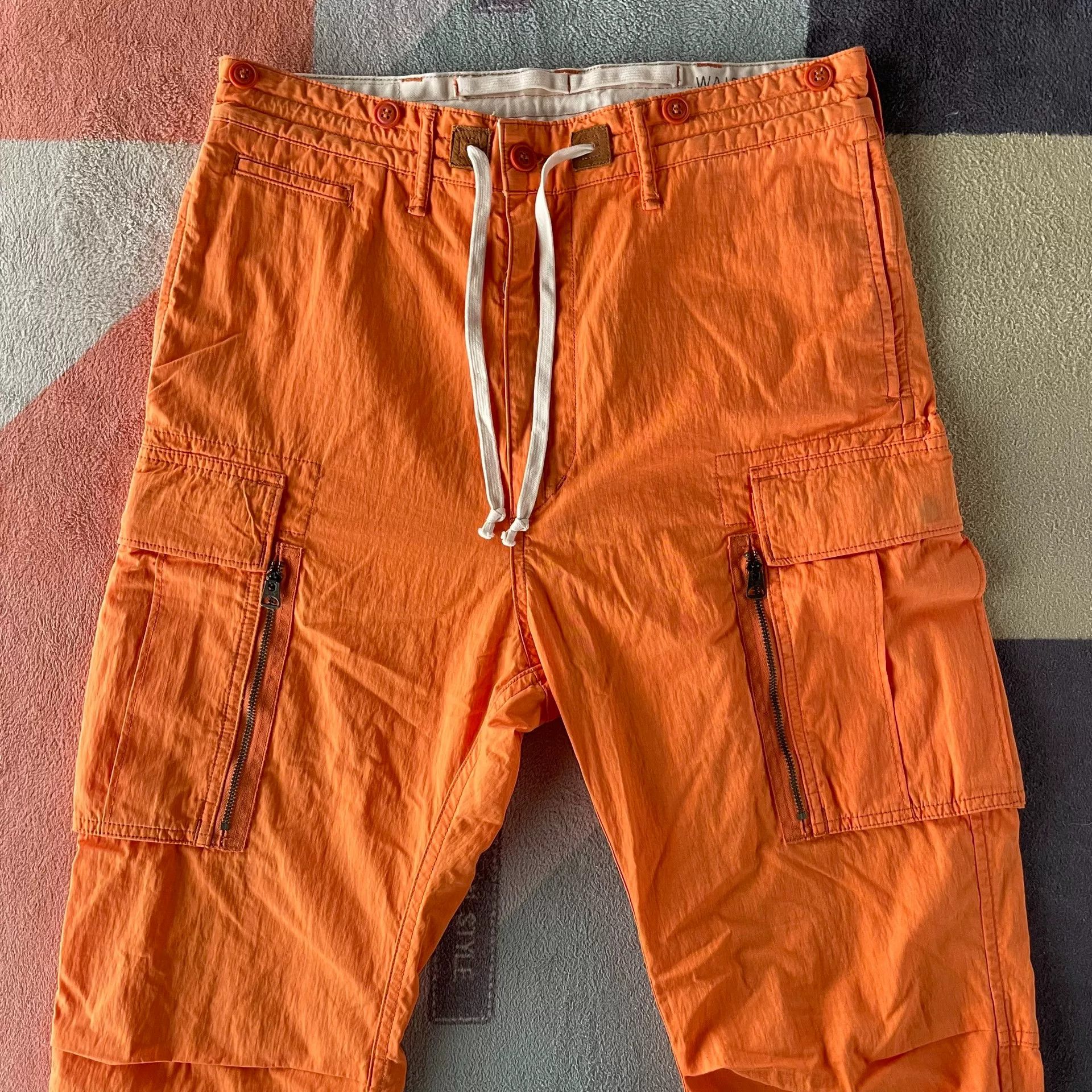 RRL Ralph Lauren RRL Double RL Orange Cargo Pants Size US 30 / EU 46 - 7 Thumbnail