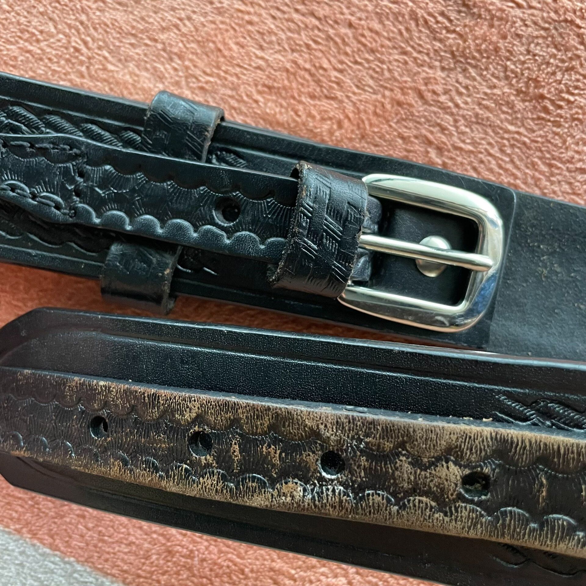 Other Cavalry Leather Belt Size ONE SIZE - 3 Thumbnail