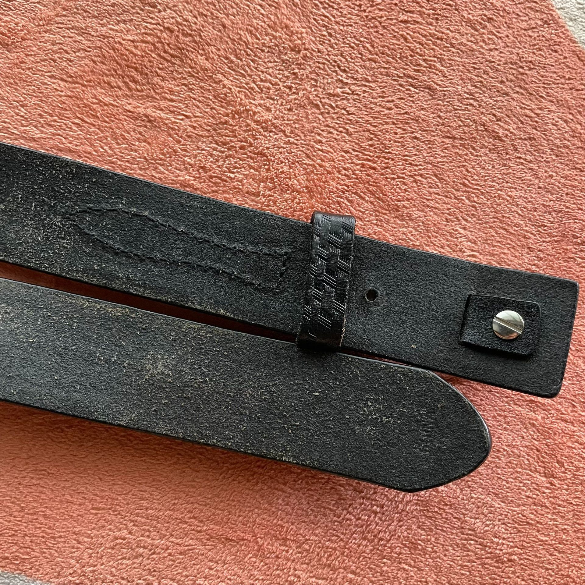 Other Cavalry Leather Belt Size ONE SIZE - 4 Thumbnail