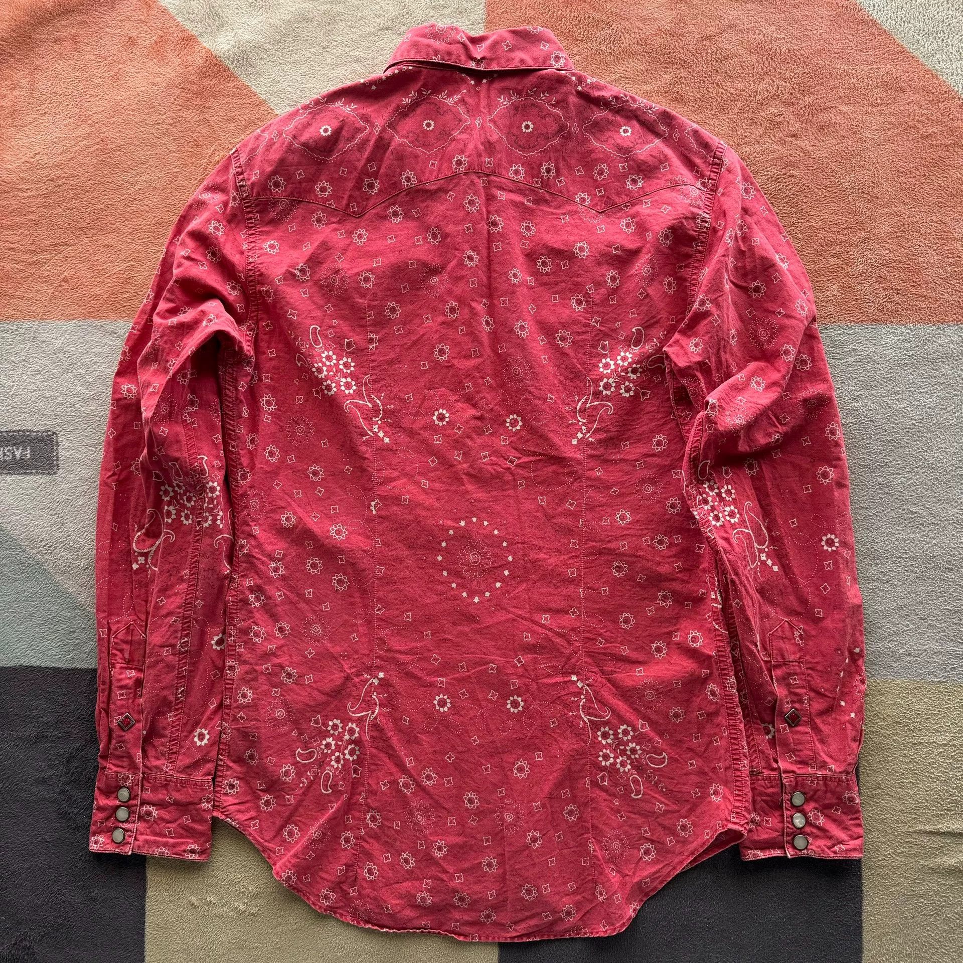RRL Ralph Lauren RRL Red Bandana Western Shirt Size US S / EU 44-46 / 1 - 2 Thumbnail