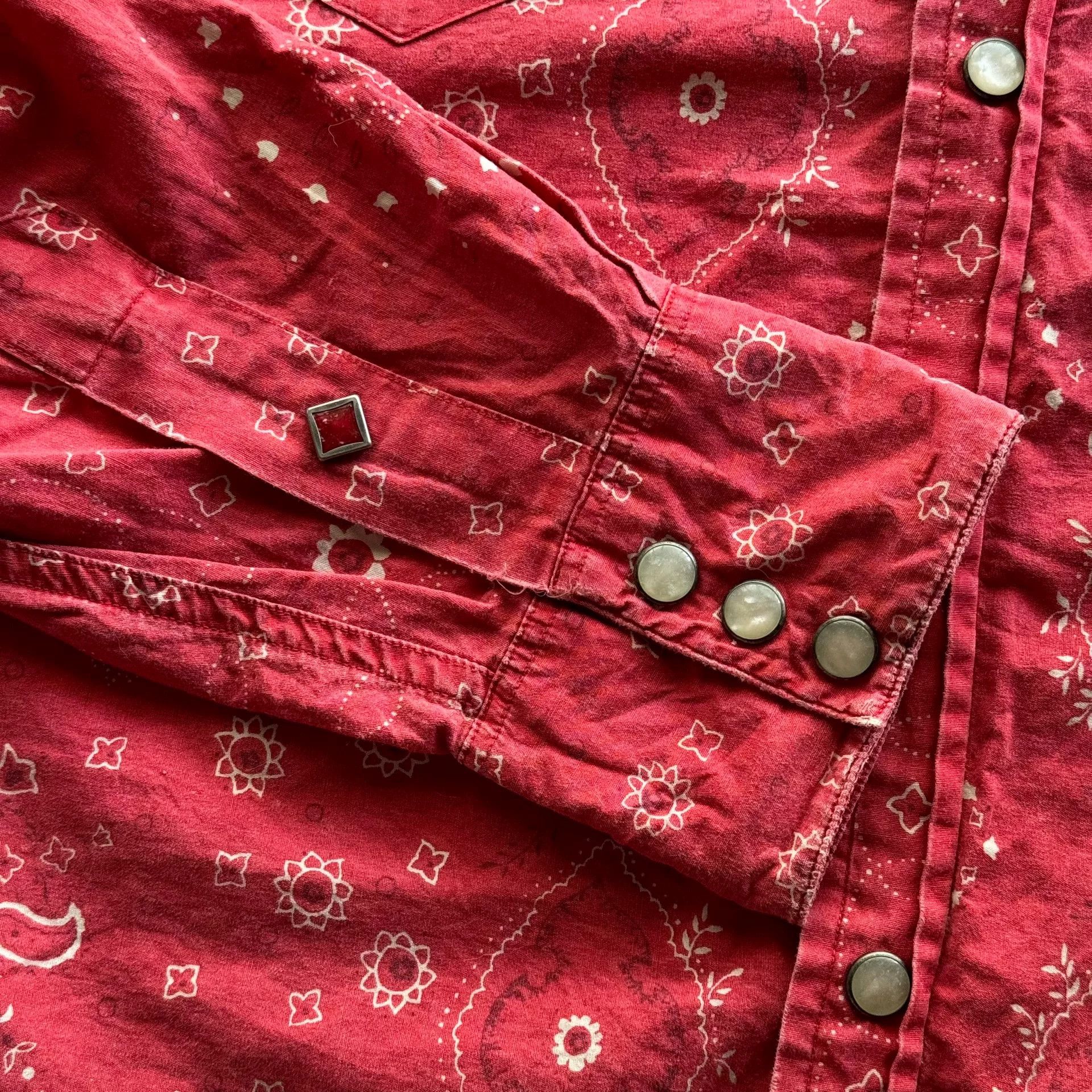 RRL Ralph Lauren RRL Red Bandana Western Shirt Size US S / EU 44-46 / 1 - 5 Thumbnail