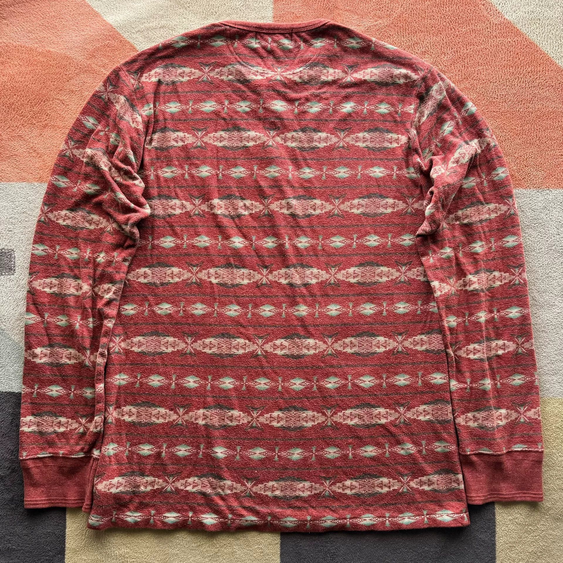 RRL Ralph Lauren RRL Double RL Henley Sweatshirt T-shirt Size US M / EU 48-50 / 2 - 2 Thumbnail