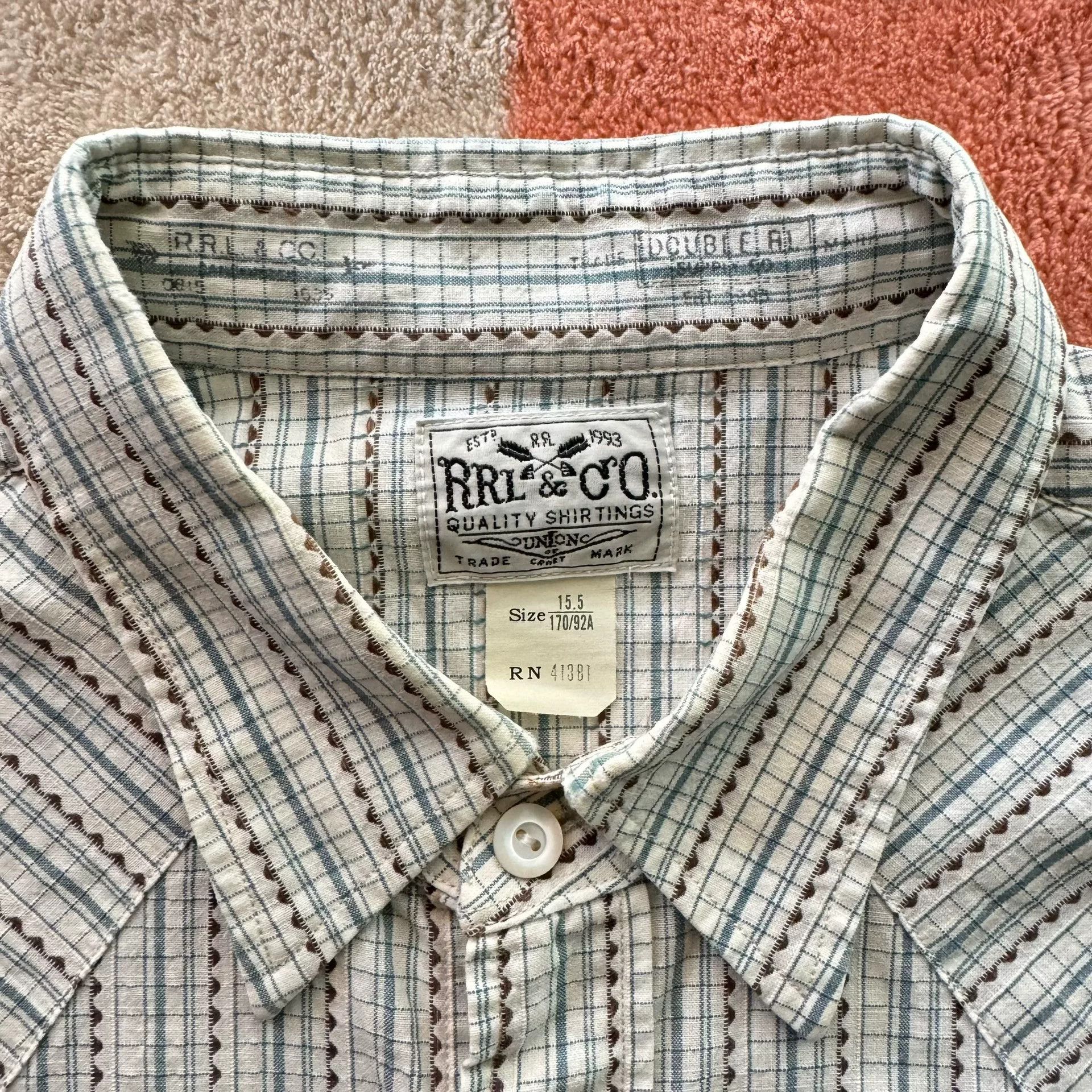 RRL Ralph Lauren RRL Pinstripe Dress Shirt Size US L / EU 52-54 / 3 - 3 Thumbnail