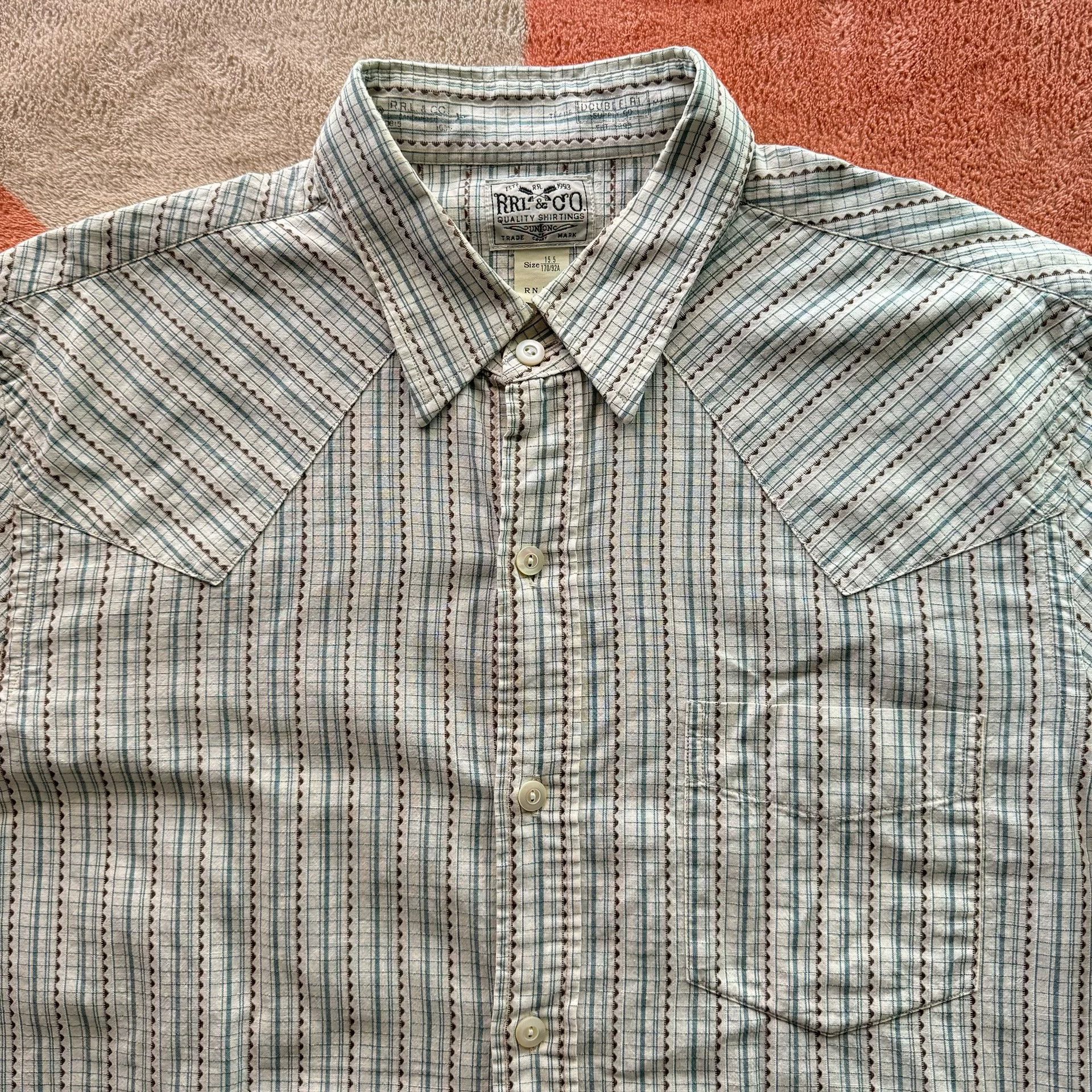RRL Ralph Lauren RRL Pinstripe Dress Shirt Size US L / EU 52-54 / 3 - 2 Thumbnail
