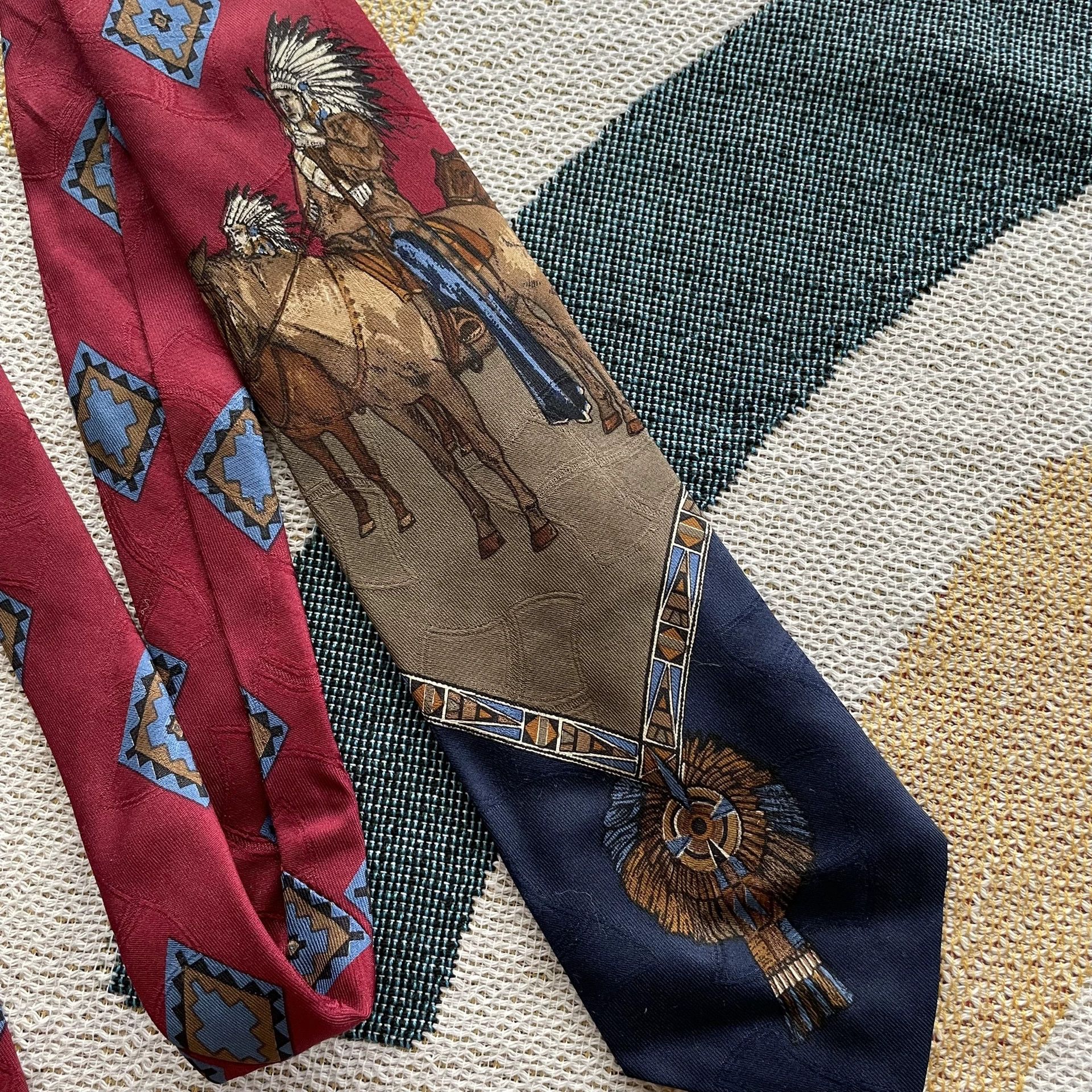 Polo Ralph Lauren Ralph Lauren Indian Chief Silk Tie Size ONE SIZE - 2 Thumbnail
