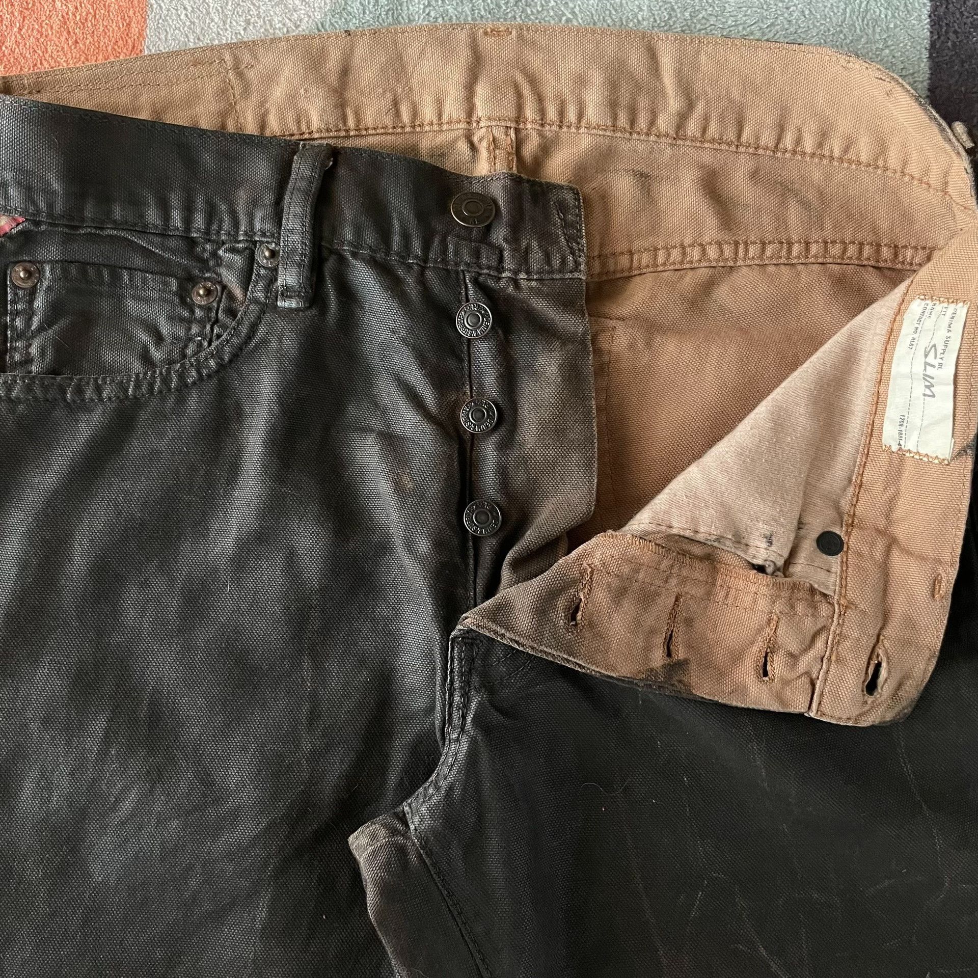 Denim & Supply Ralph Lauren Ralph Lauren Denim Supply Coated Canvas Pants Size US 29 - 7 Thumbnail
