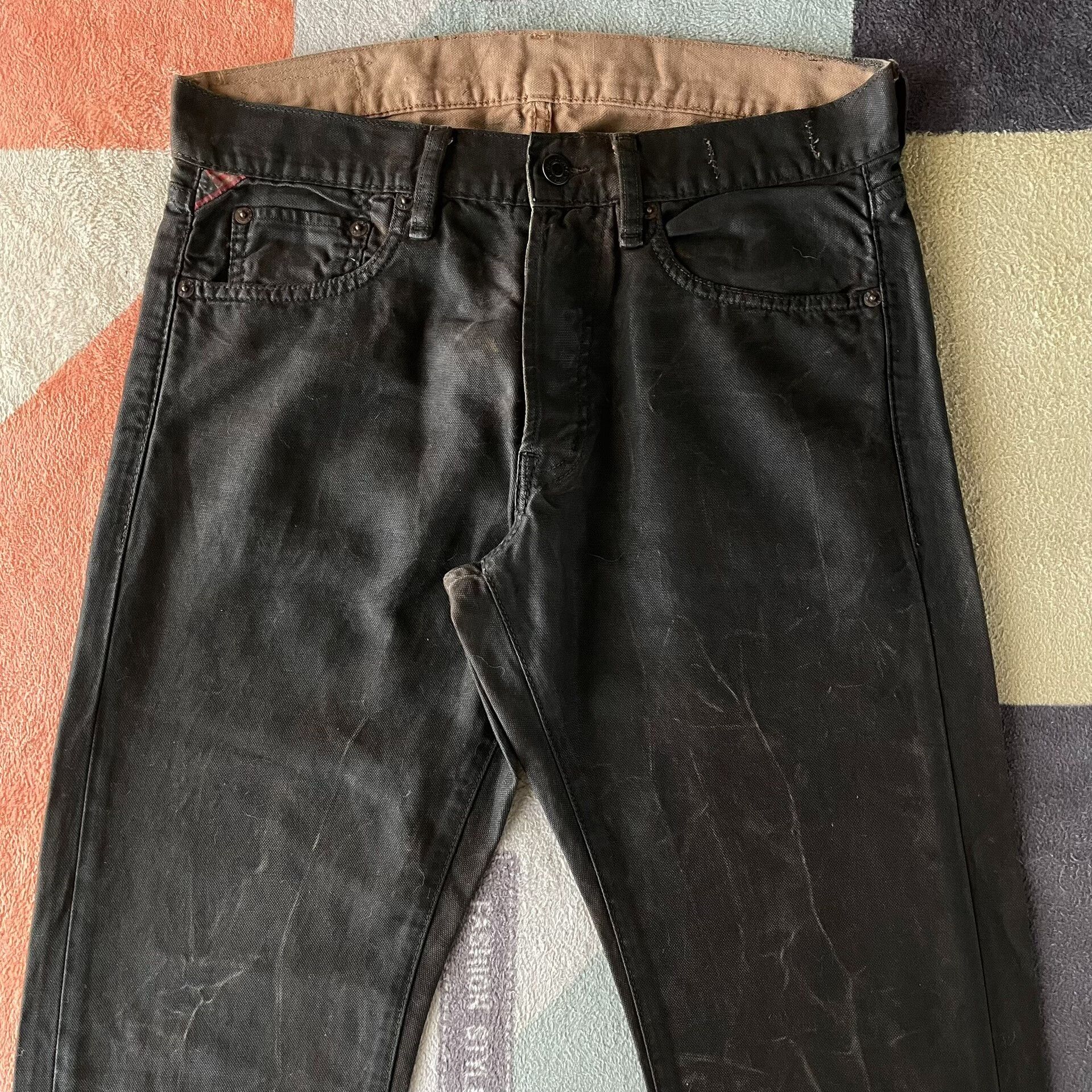 Denim & Supply Ralph Lauren Ralph Lauren Denim Supply Coated Canvas Pants Size US 29 - 2 Thumbnail