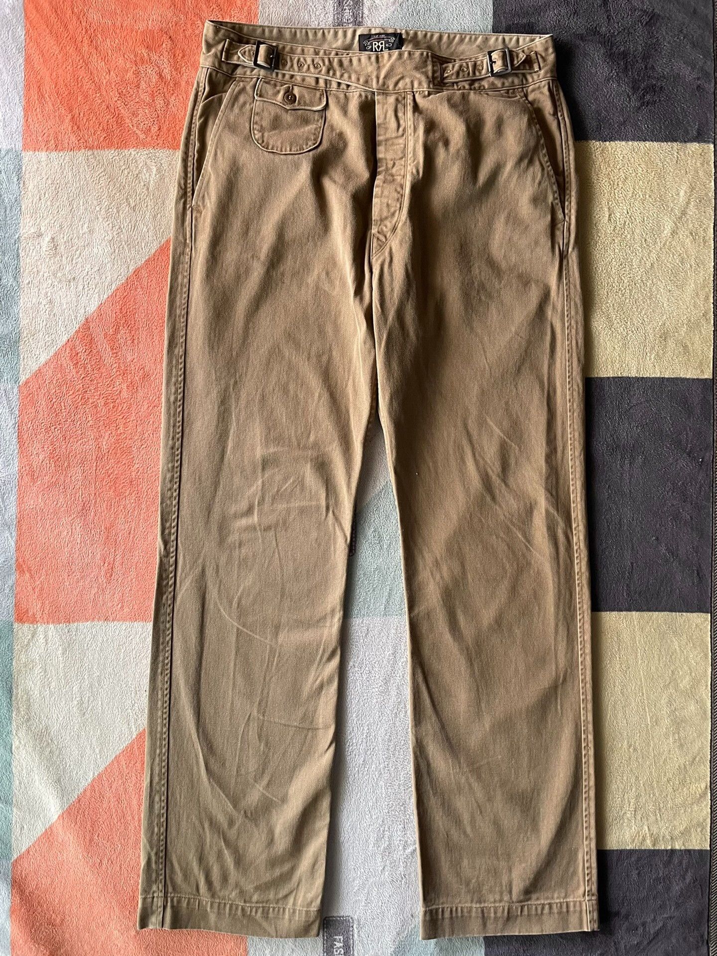 RRL Ralph Lauren RRL Ralph Lauren Khaki Gurkha Officer Pants Size US 36 / EU 52 - 2 Thumbnail