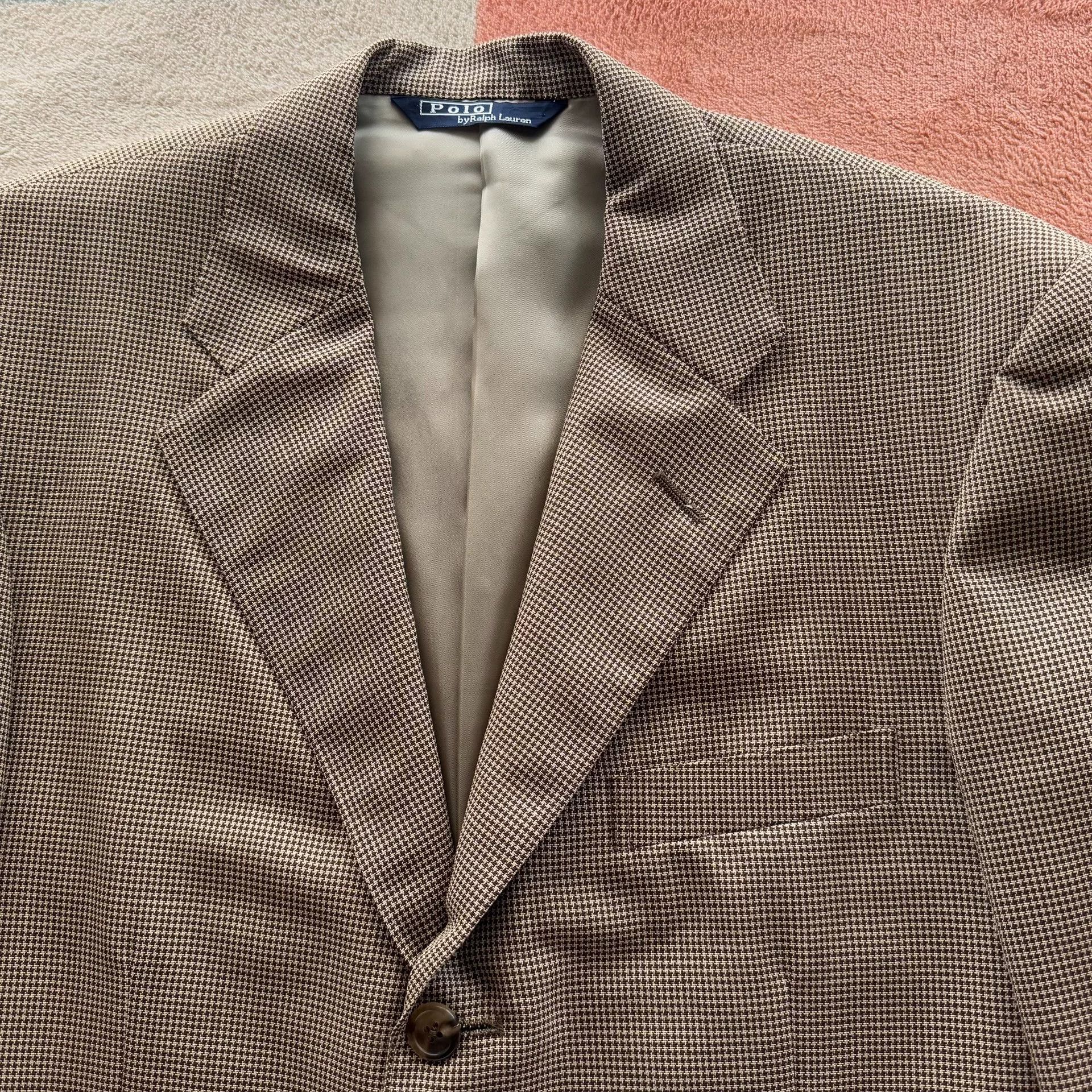 Polo Ralph Lauren Ralph Lauren Houndstooth Wool Blazer Size US M / EU 48-50 / 2 - 2 Thumbnail