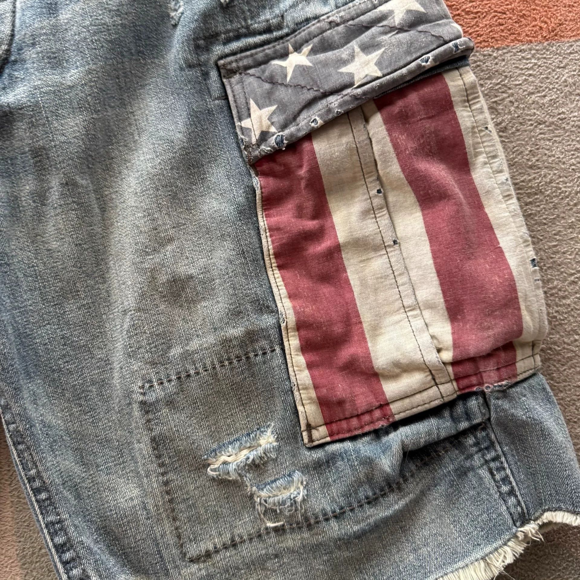 Denim & Supply Ralph Lauren Ralph Lauren Denim Supply Distressed Denim Shorts Size US 29 - 3 Thumbnail