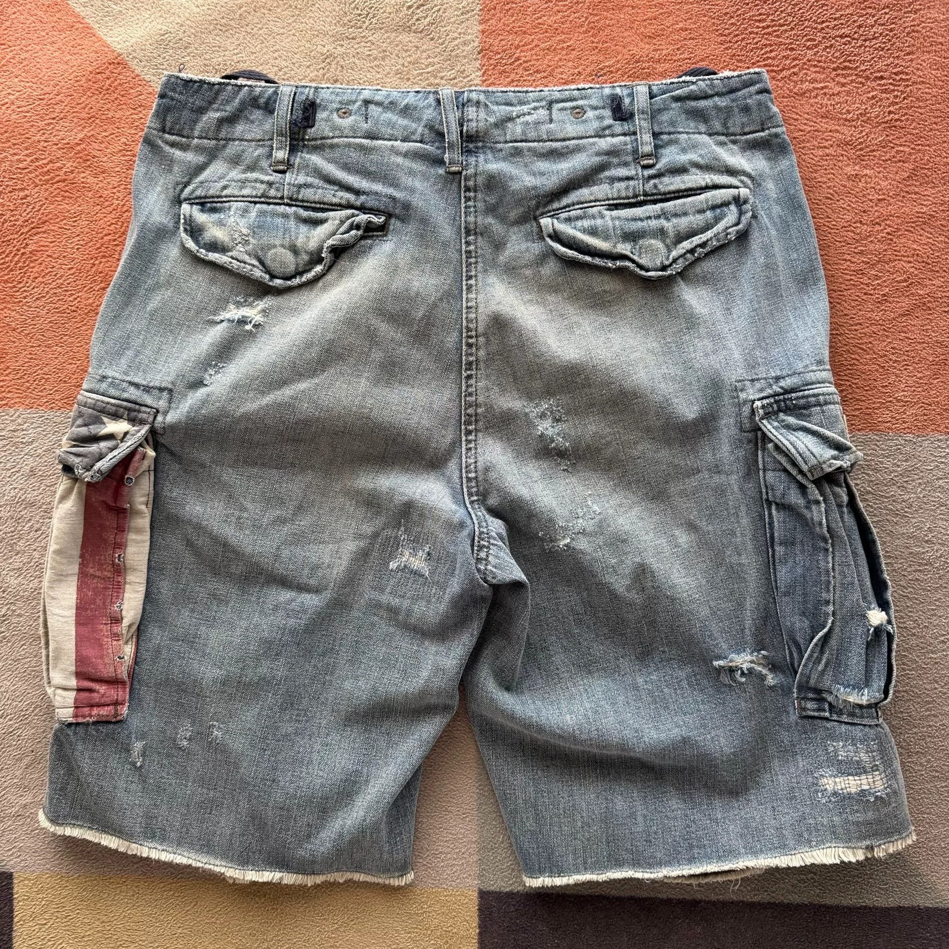 Denim & Supply Ralph Lauren Ralph Lauren Denim Supply Distressed Denim Shorts Size US 29 - 2 Thumbnail