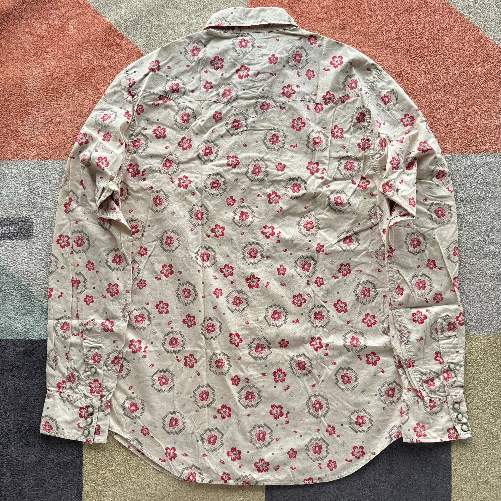 RRL Ralph Lauren RRL Sakura Western Shirt Size US M / EU 48-50 / 2 - 6 Thumbnail