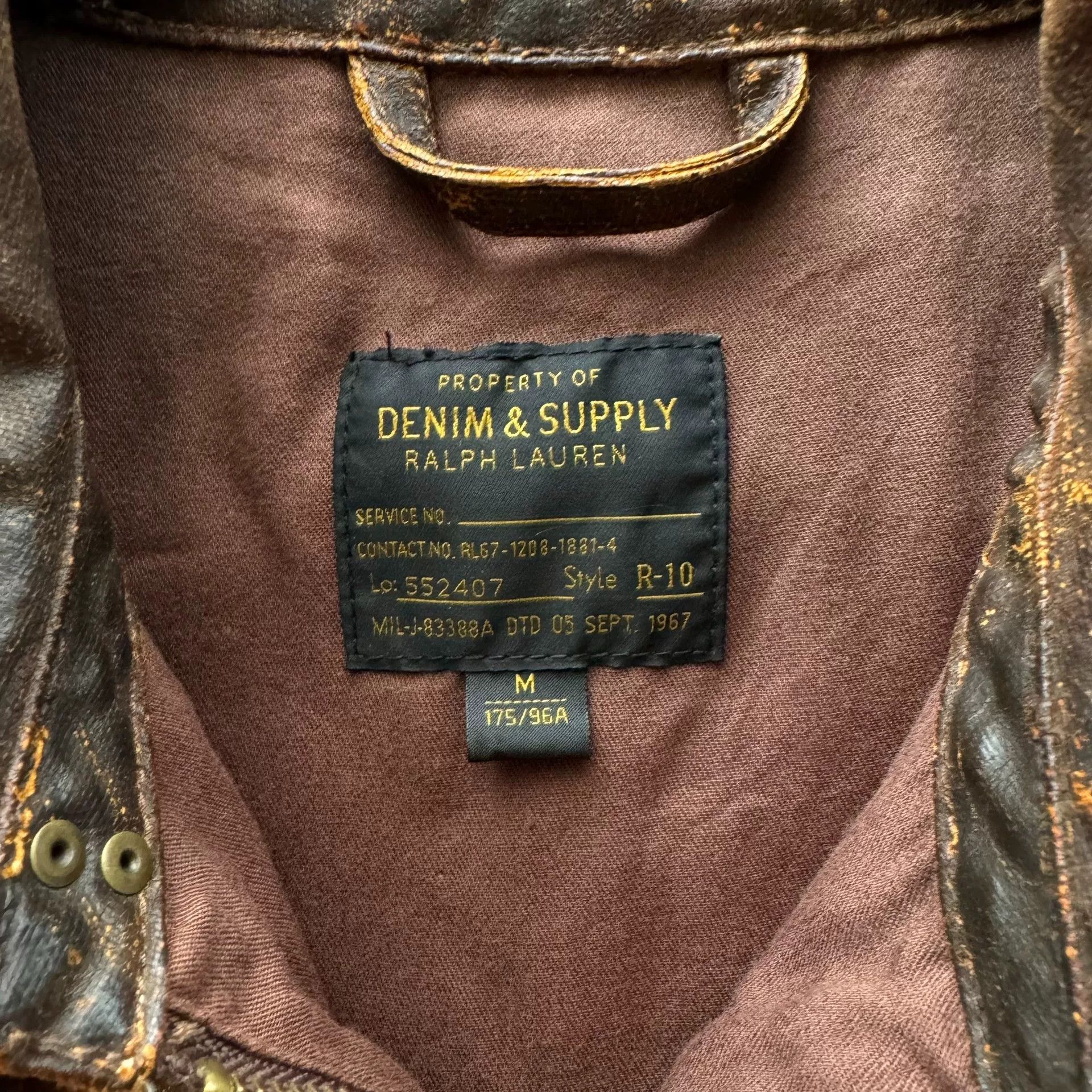 Denim & Supply Ralph Lauren Ralph Lauren Denim Supply A2 Flight Jacket Size US M / EU 48-50 / 2 - 3 Thumbnail