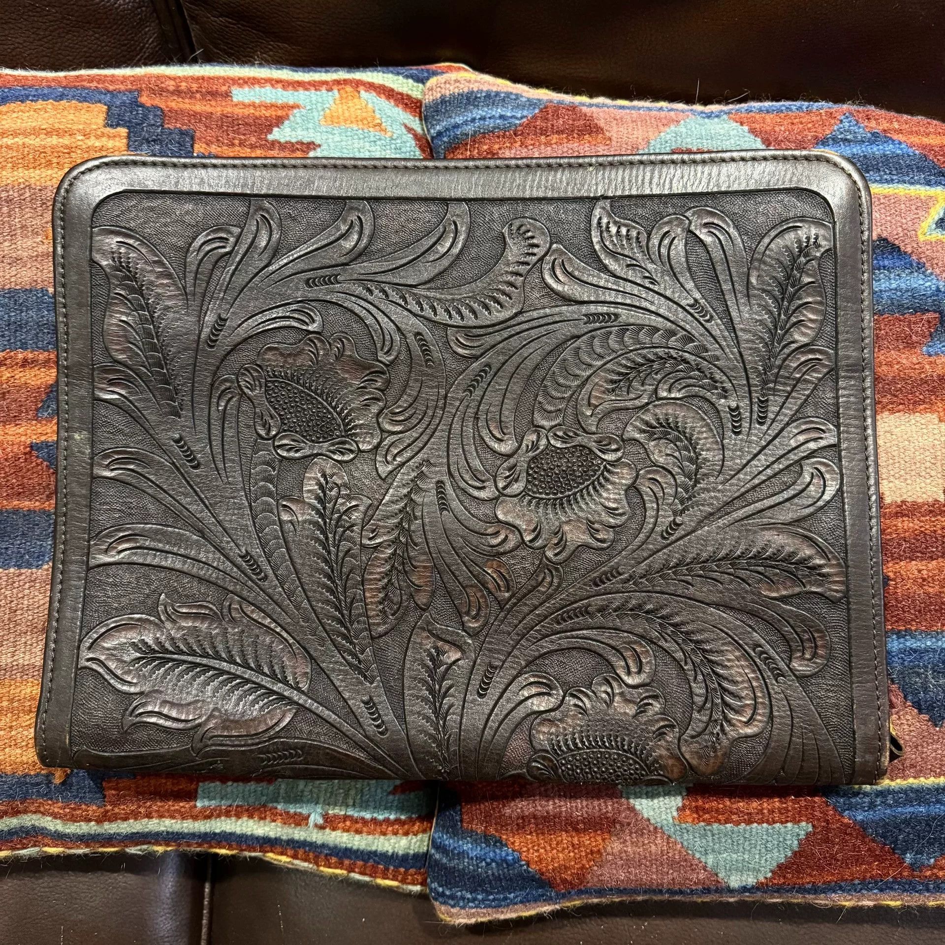 RRL Ralph Lauren RRL Indian Chief Carving Briefcase Size ONE SIZE - 2 Thumbnail