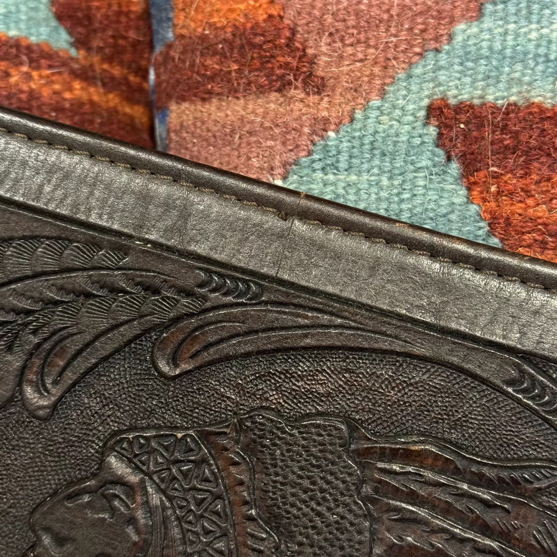 RRL Ralph Lauren RRL Indian Chief Carving Briefcase Size ONE SIZE - 3 Thumbnail