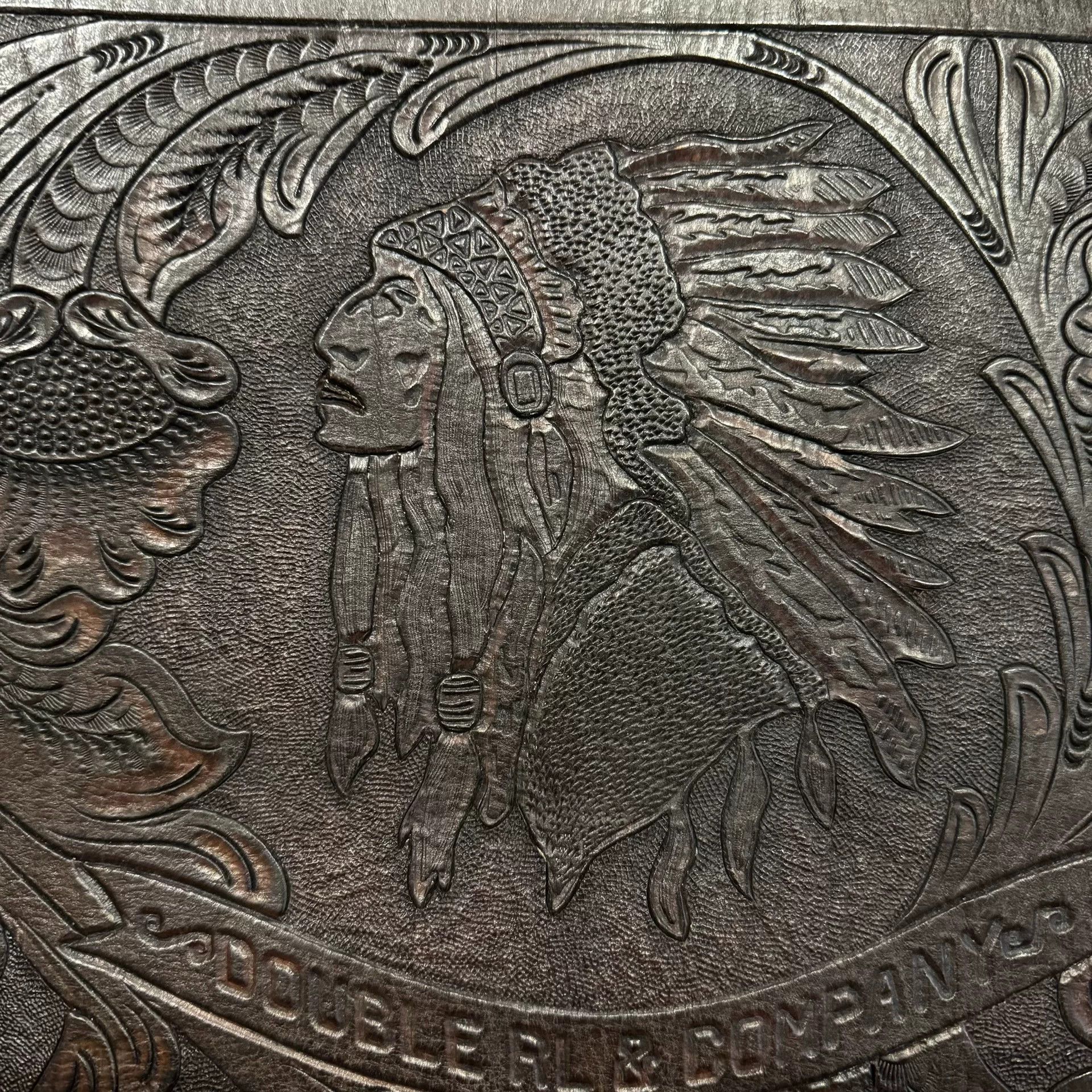 RRL Ralph Lauren RRL Indian Chief Carving Briefcase Size ONE SIZE - 6 Thumbnail