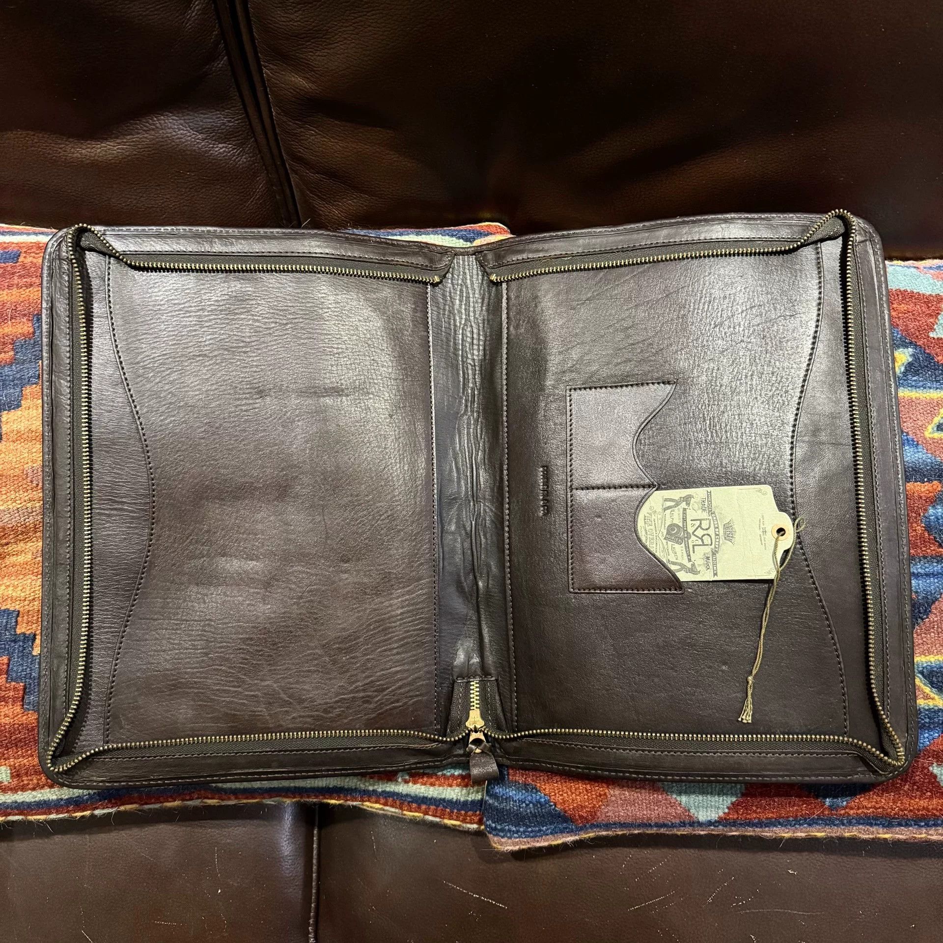RRL Ralph Lauren RRL Indian Chief Carving Briefcase Size ONE SIZE - 4 Thumbnail