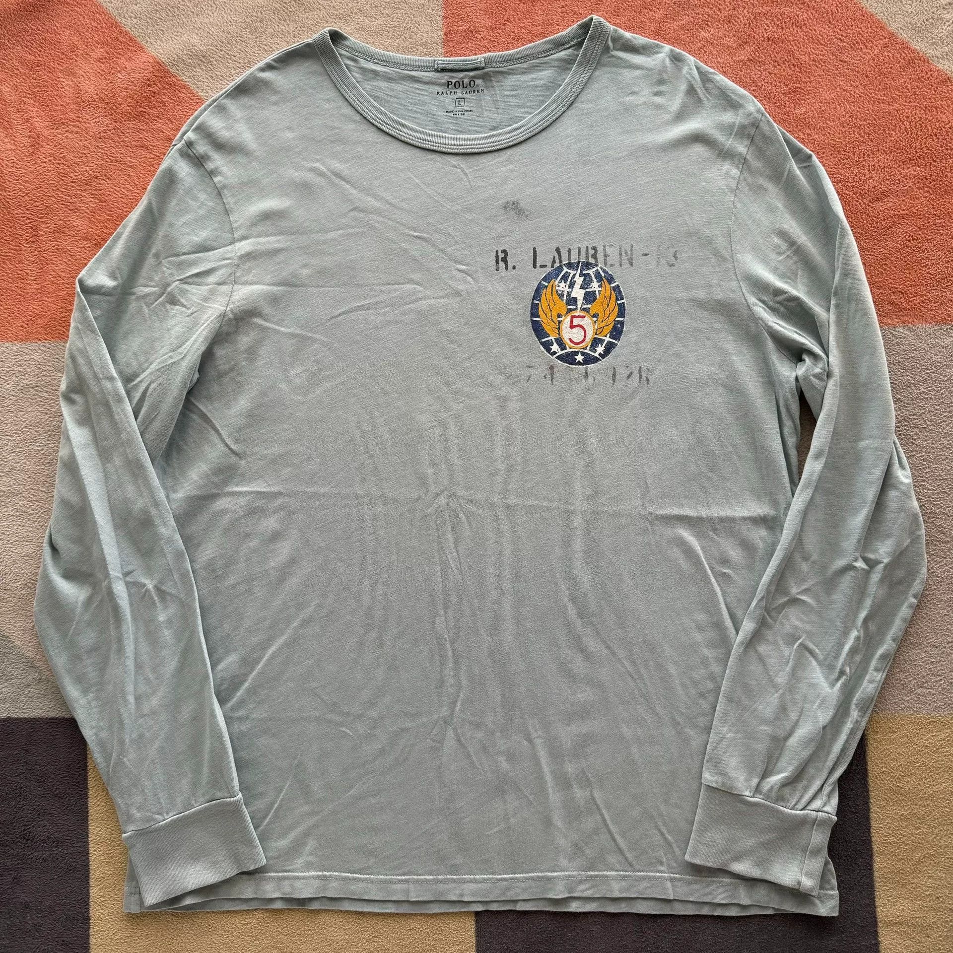 Ralph Lauren Ralph Lauren Military Long Sleeve Polo Size US L / EU 52-54 / 3 - 2 Thumbnail